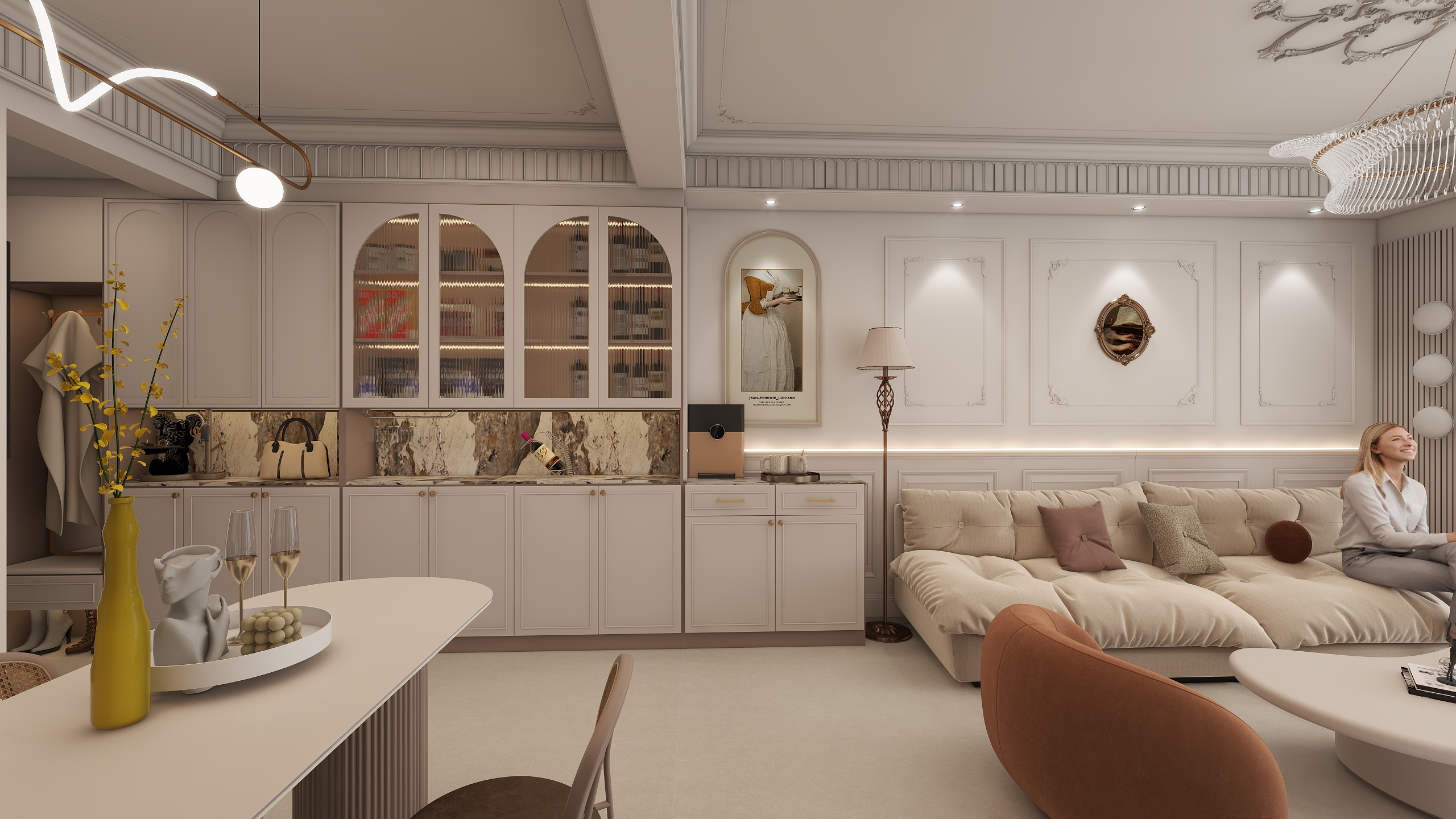 简十二-法式奶油风-装修设计方案