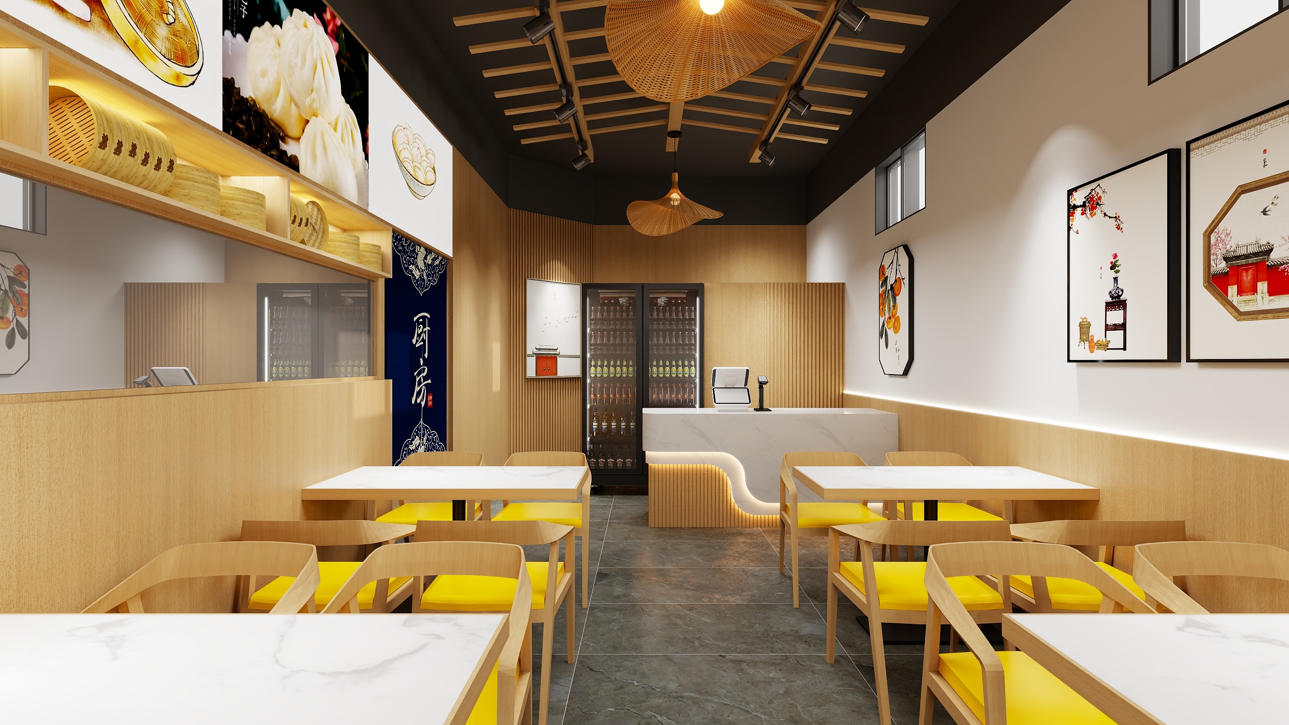 墨染图文-中餐馆-装修设计方案