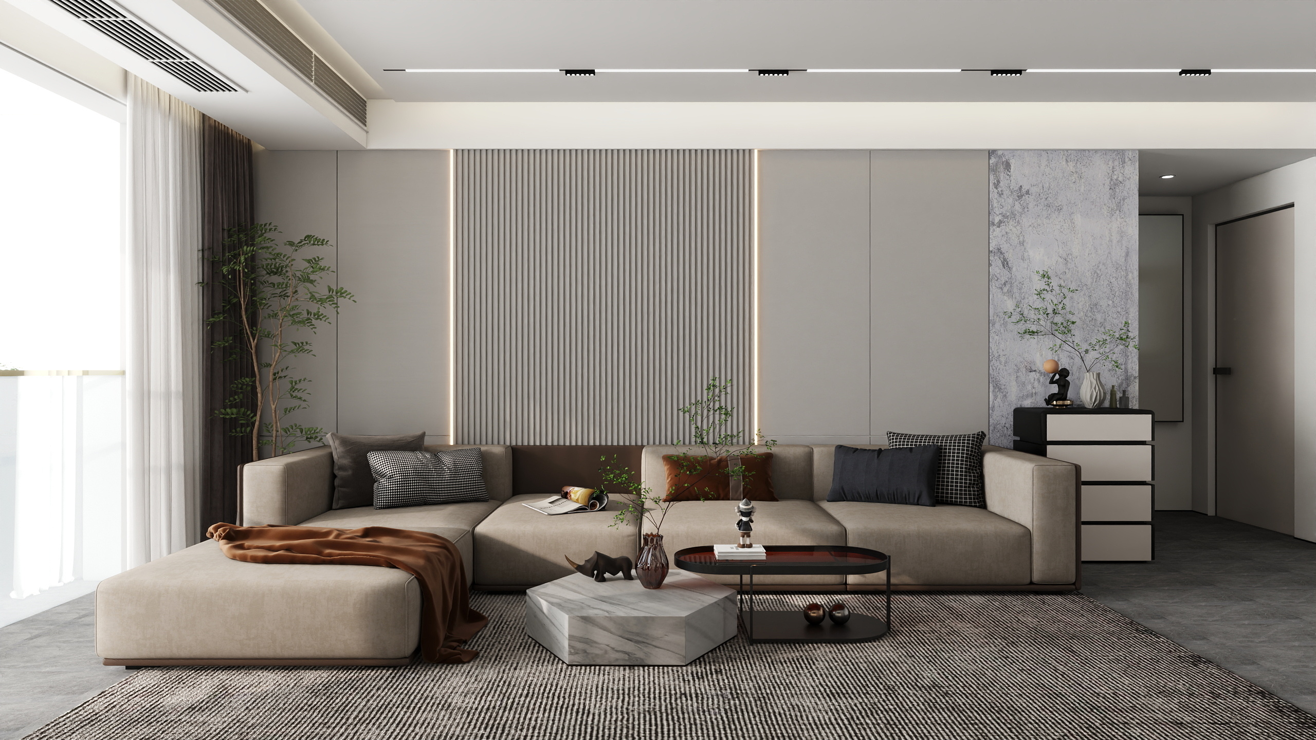 独立设计师董小生-阜丰君悦城现代简约121㎡3室-装修设计方案