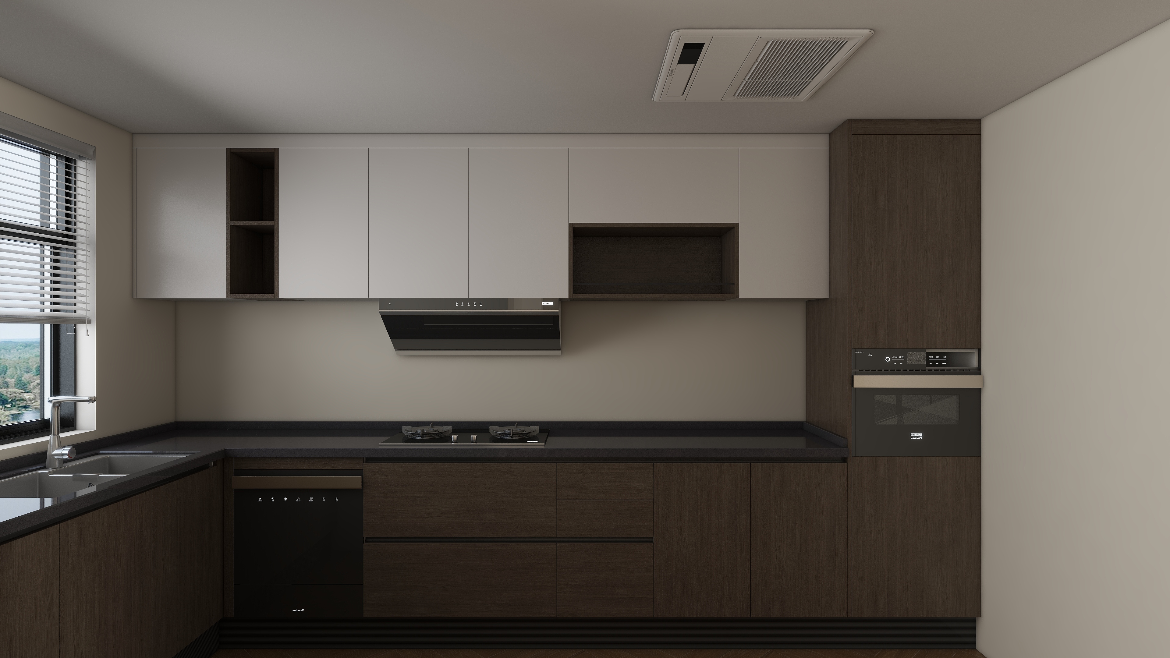 大金空调官方-150㎡三房两厅,打造雅致谧境轻奢风装修效果图