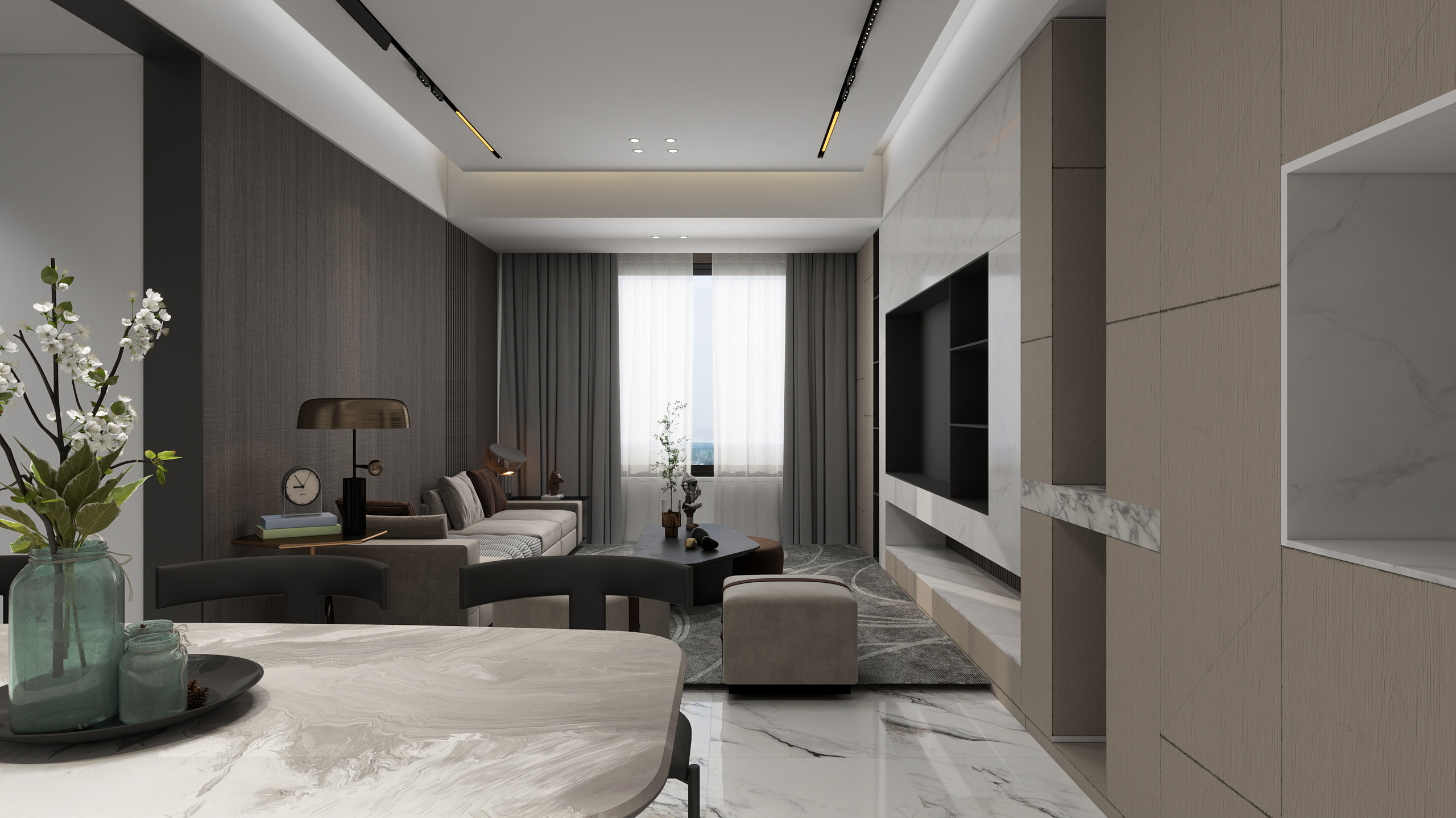 灵冲与你一起冲-现代简约风格客厅-装修设计方案