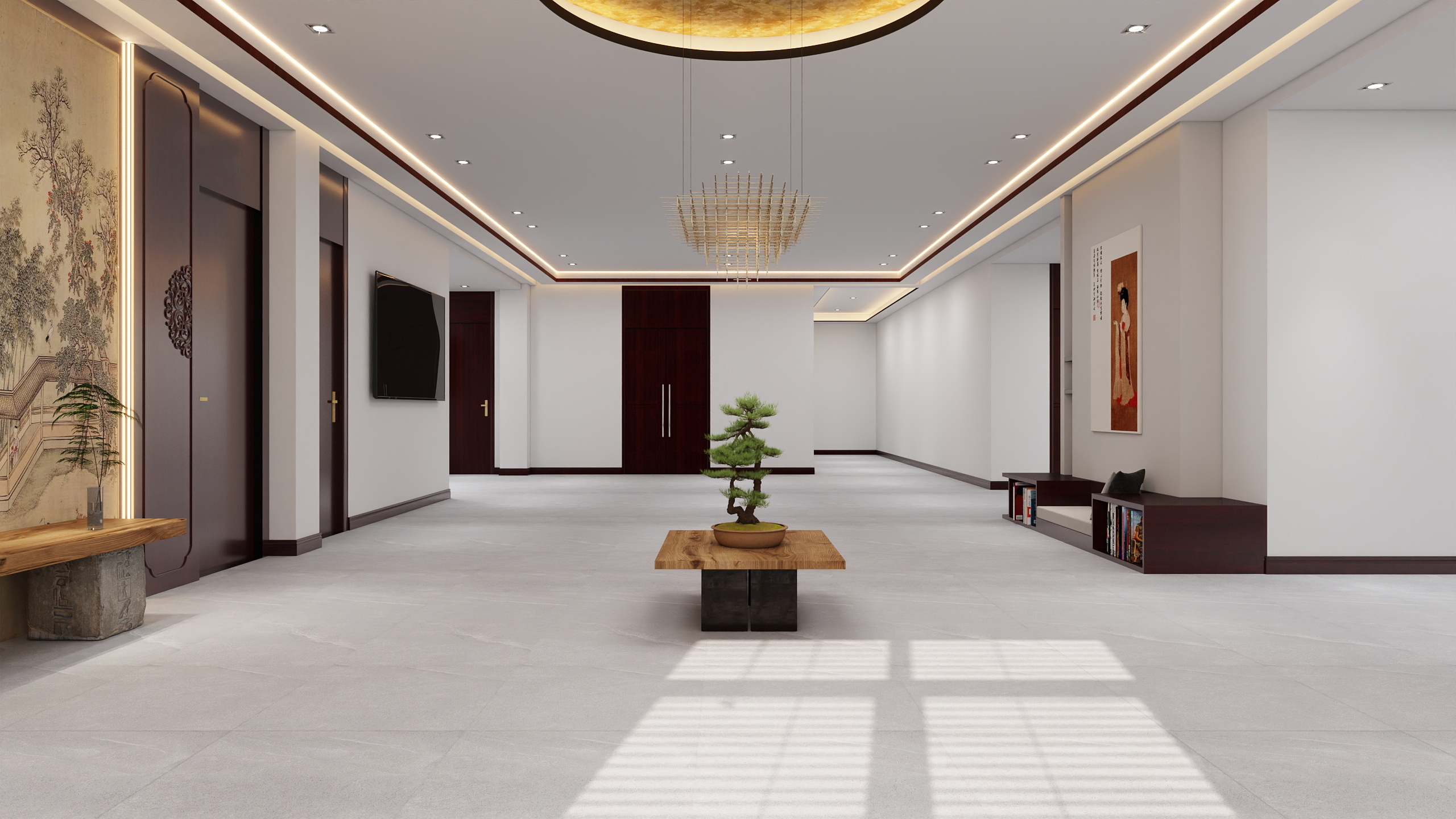 郭翔宇-二楼大厅-装修设计方案