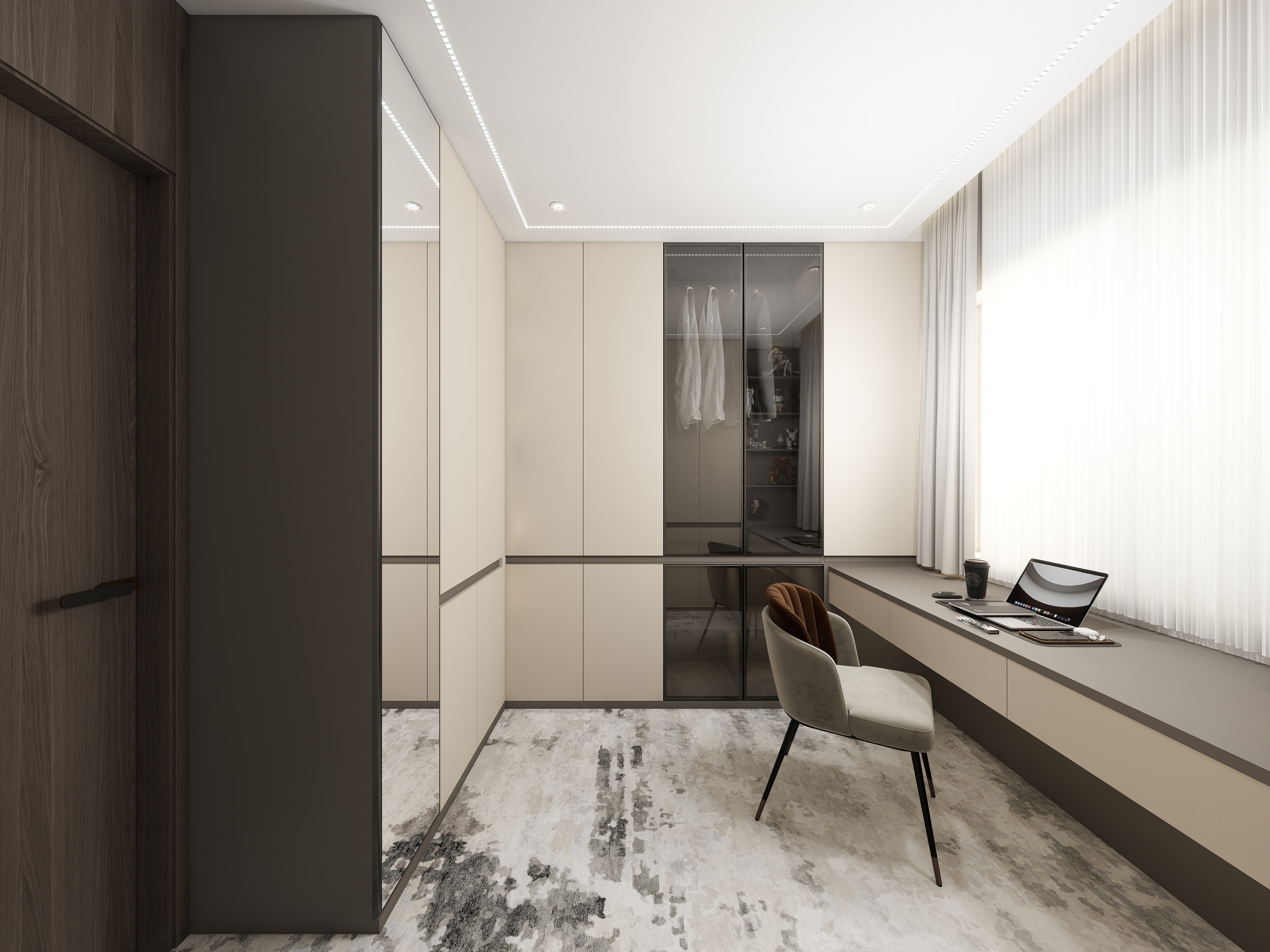 小鹿设计-寰宇天下128  现代简约装修效果图