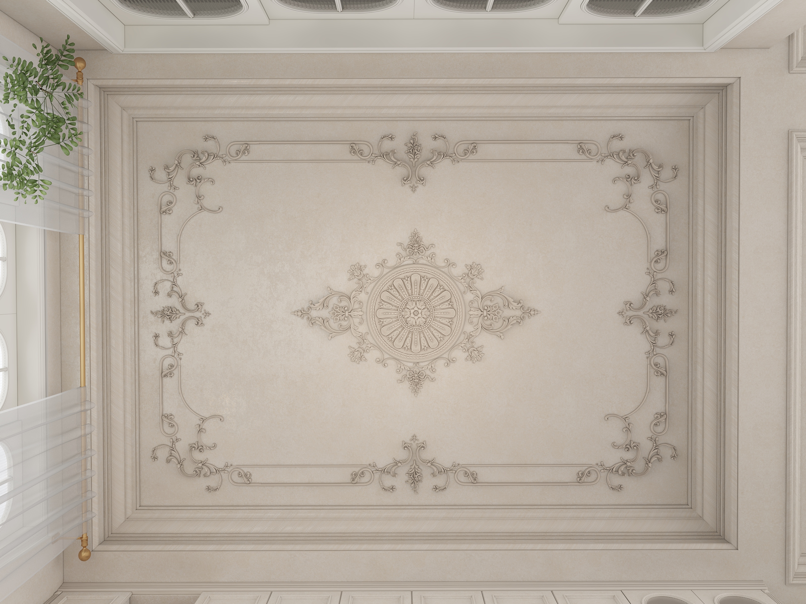 设计师邓杰-（法式别墅）自由造型建模装修效果图