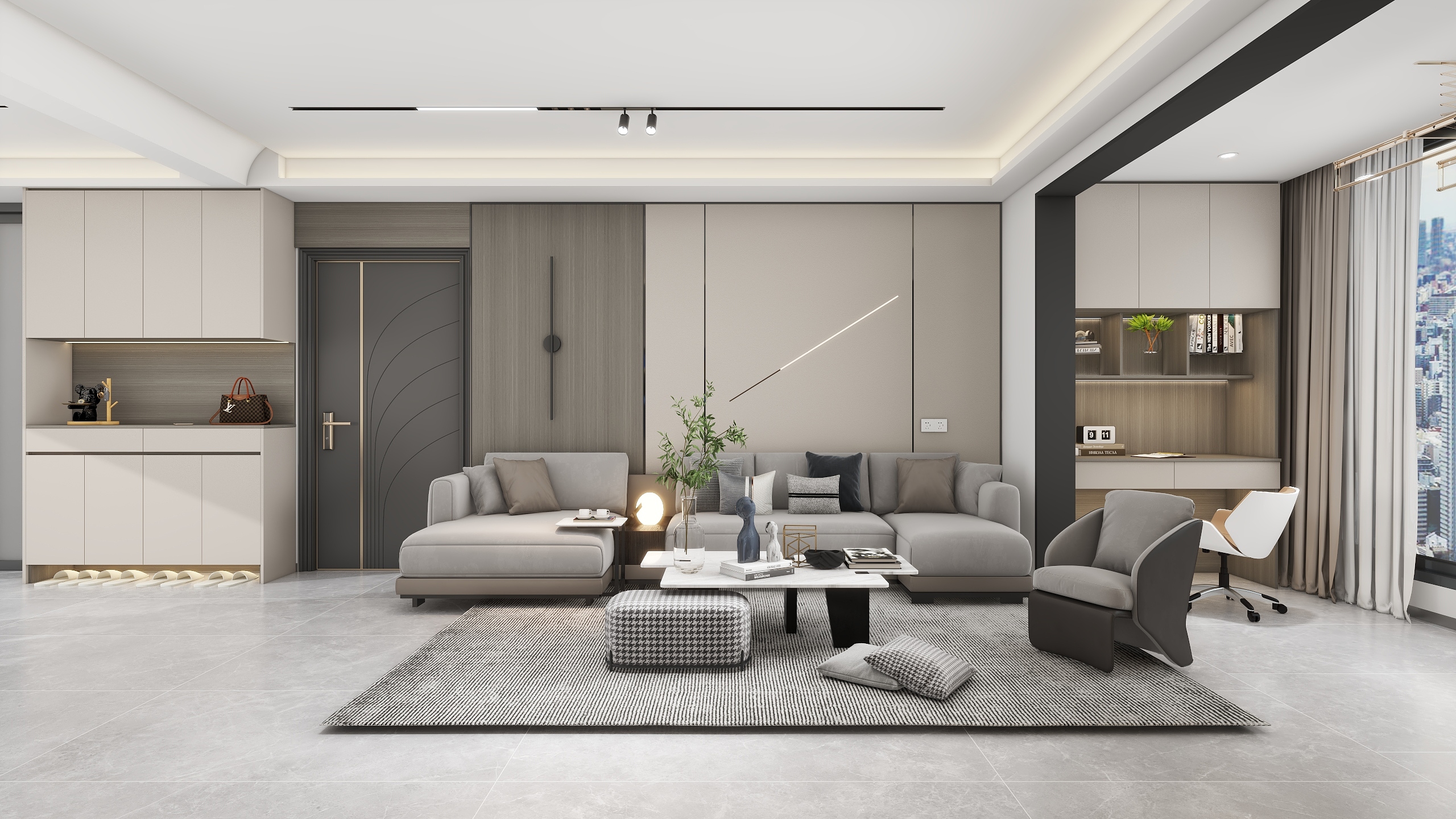 知筑空间设计-外滩壹号-现代极简-装修设计方案