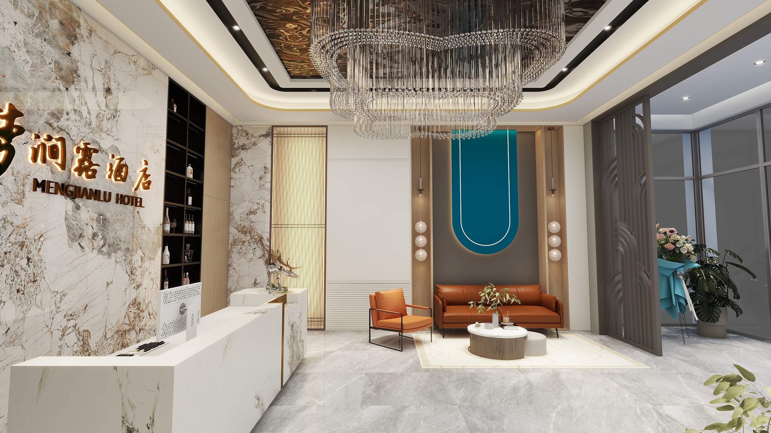 空间设计9527-梦涧露酒店-装修设计方案