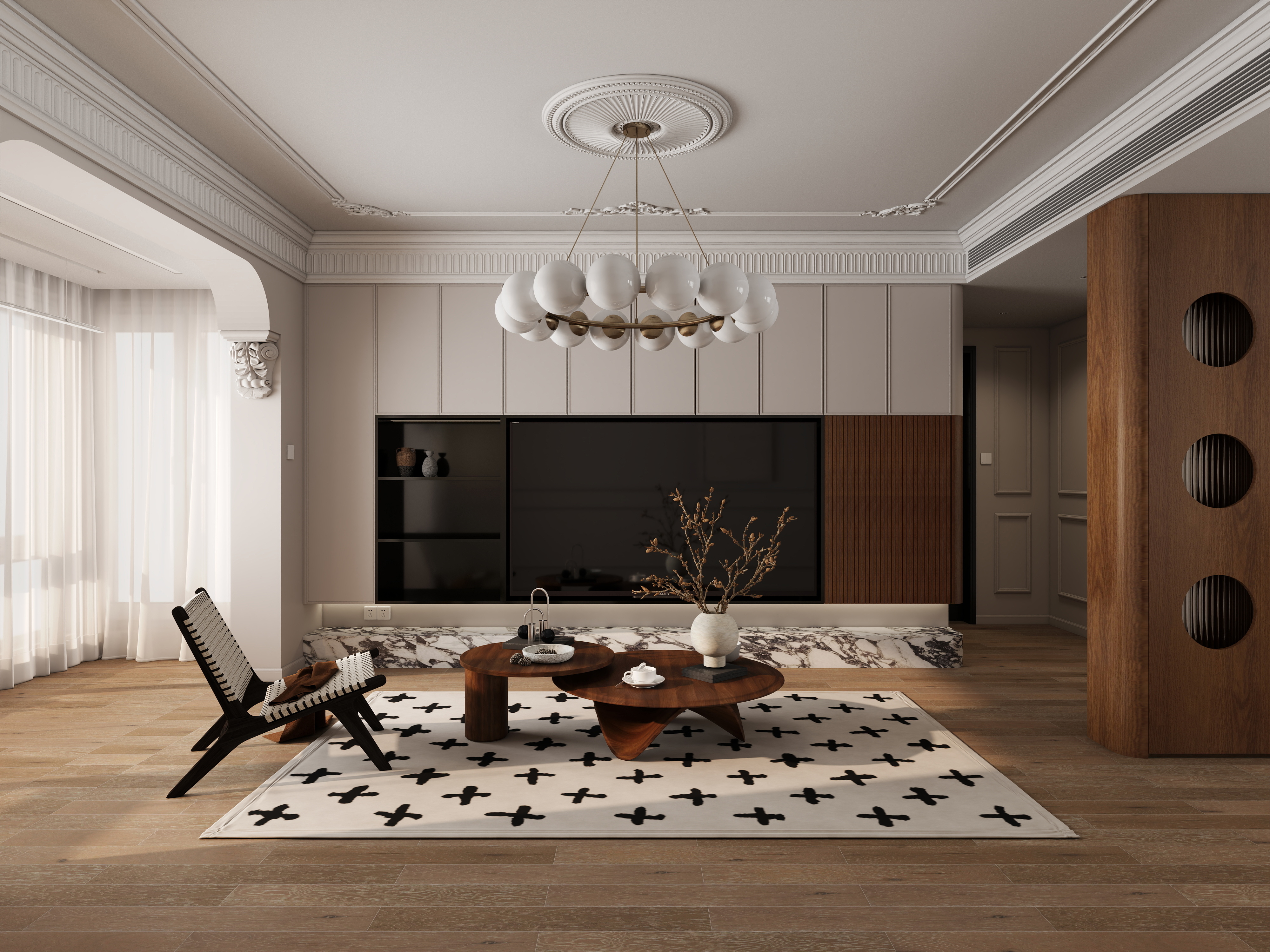 简诚家居FtUM-奶油灰轻法式装修效果图