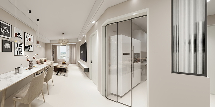 吴淦luSL-融科花满庭36-2-602户型图纸CAD文件-装修设计方案