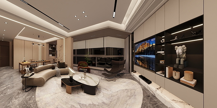 张君山-融景城馨苑石女士私宅设计-装修设计方案