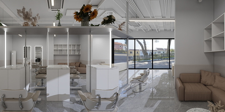 刘易杨-首佳美容院-装修设计方案