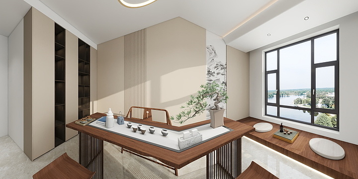 笑问粥可温-獐鹿市邵庄村意式极简第三版-装修设计方案