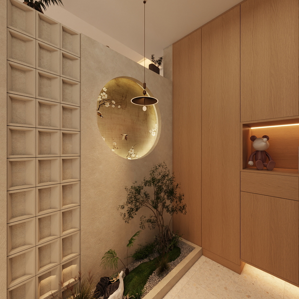 AiAz.-原木99㎡3室装修效果图