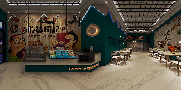 宇宙访客*-汉堡店-装修设计方案