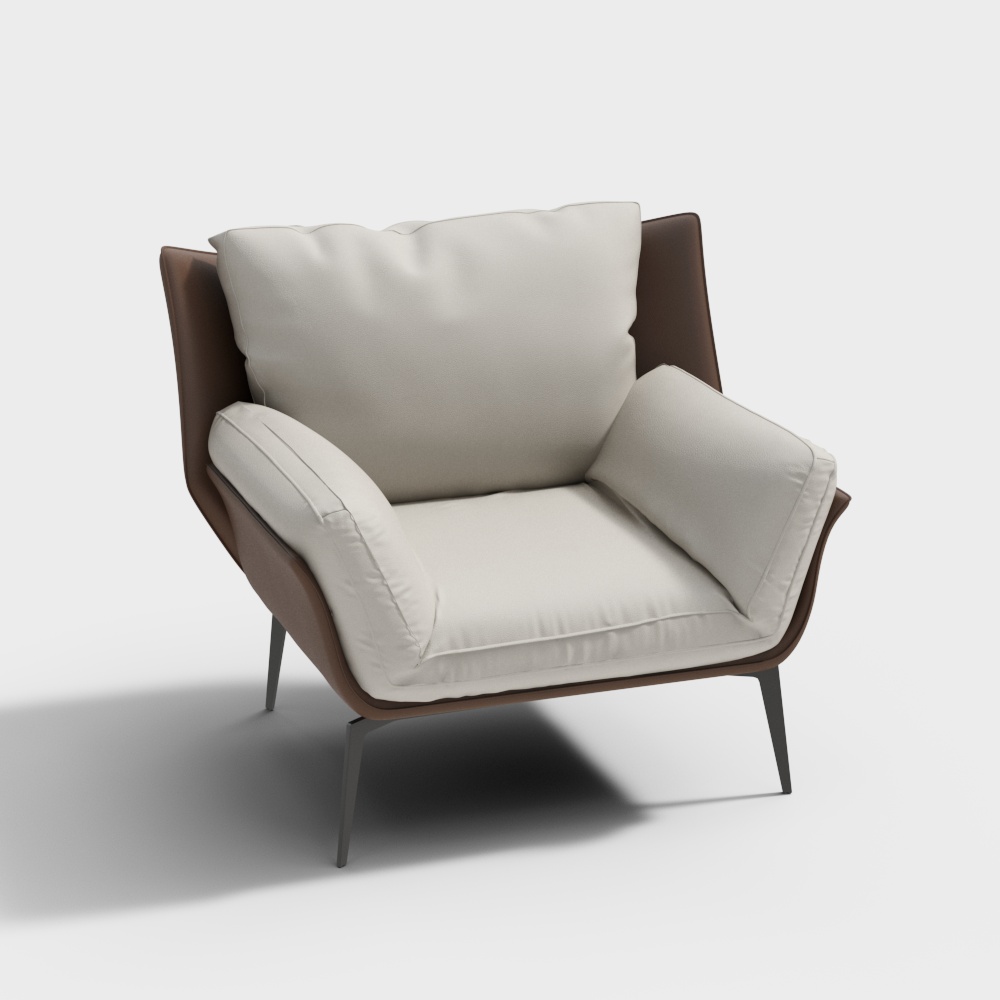 广巢X53休闲椅3D模型