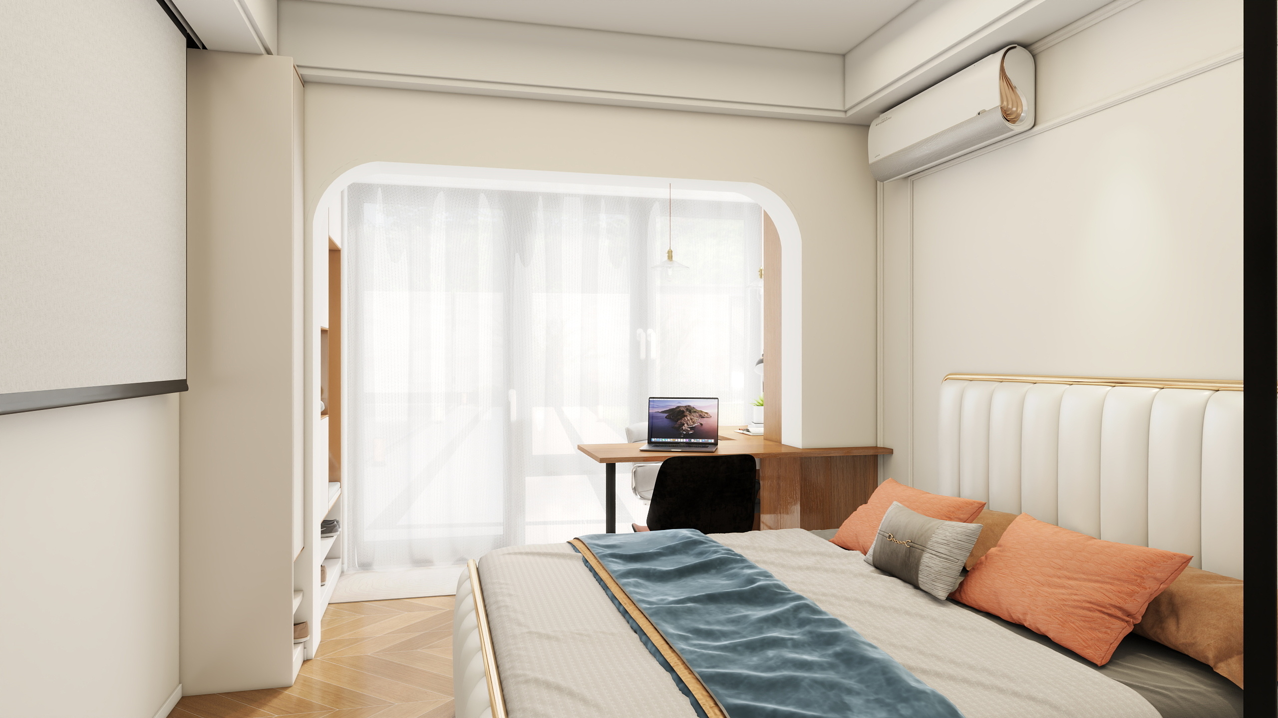 装修设计师操泉-恒大新城奶油41㎡1室-装修设计方案