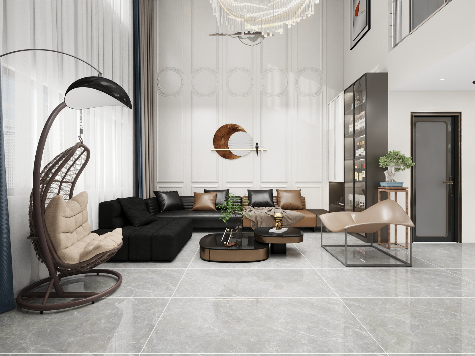 云藏在雾中-定制资深等级考核户型-现代轻奢双层别墅-装修设计方案