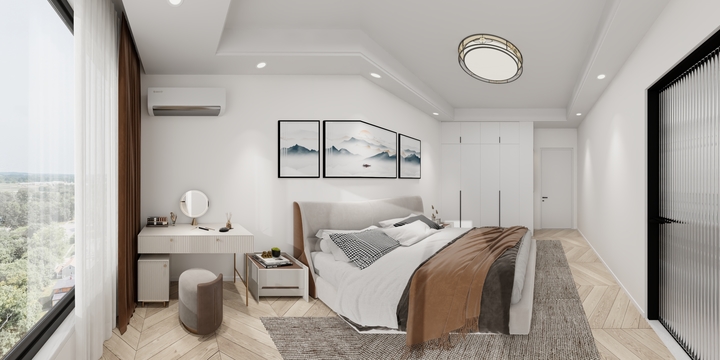 西峡曲美nZIy-老车站4层自建房二楼厨餐分开-装修设计方案