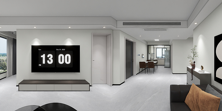 王双荣-昌骅锦绣台3-1-1101现代简约-装修设计方案