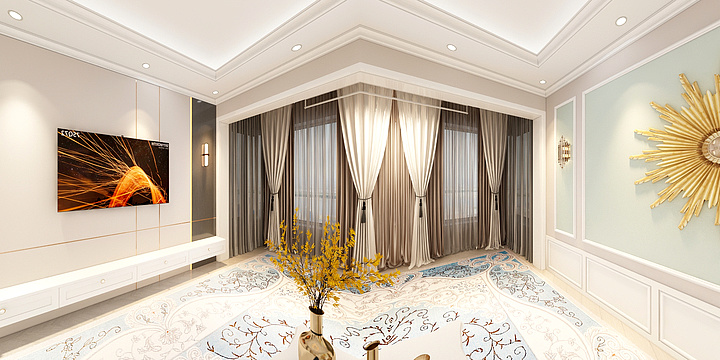 金钻全案设计-Sunshine轻奢法式风-装修设计方案