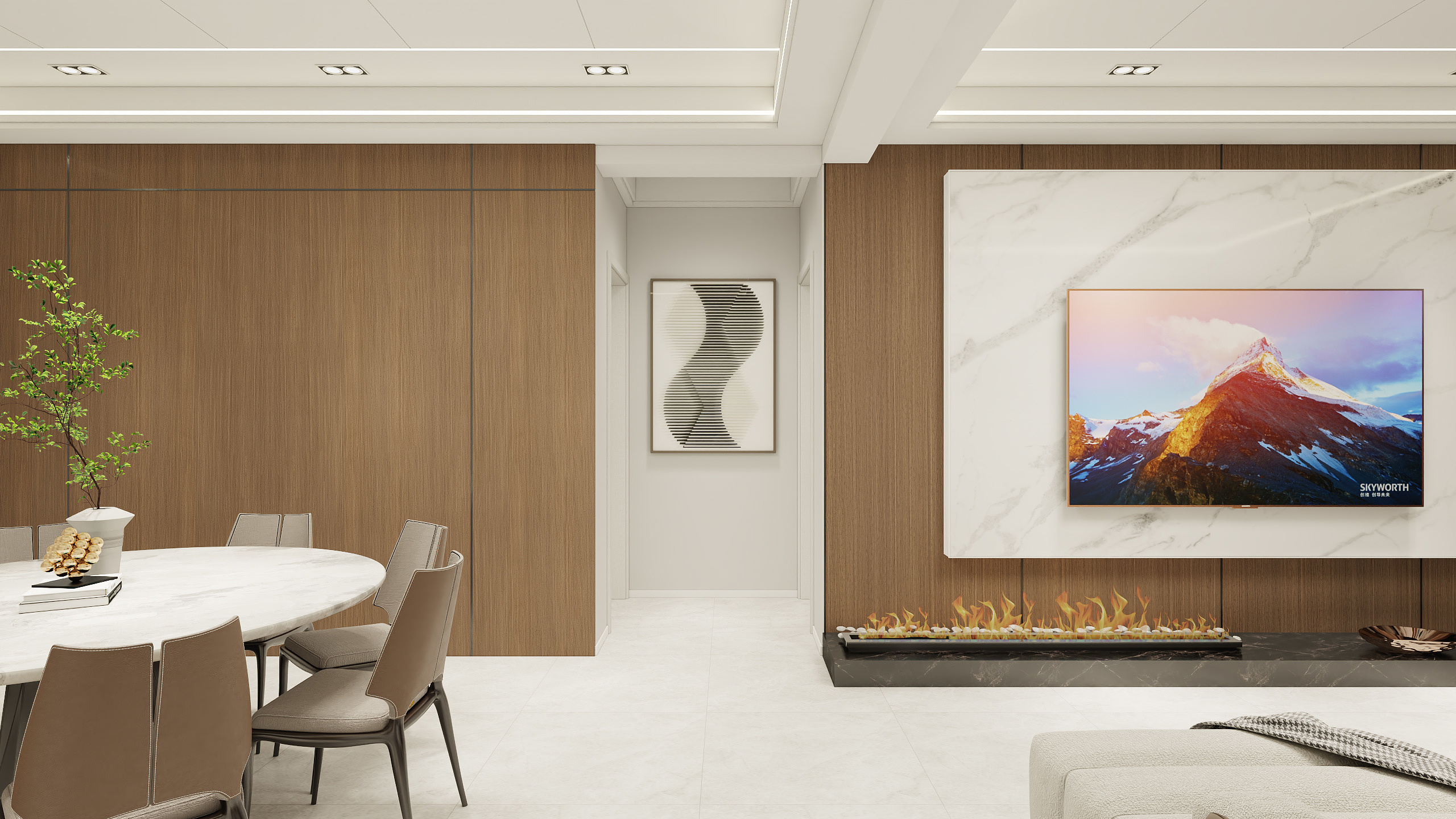 門吉-玉台城市花园客厅效果-装修设计方案