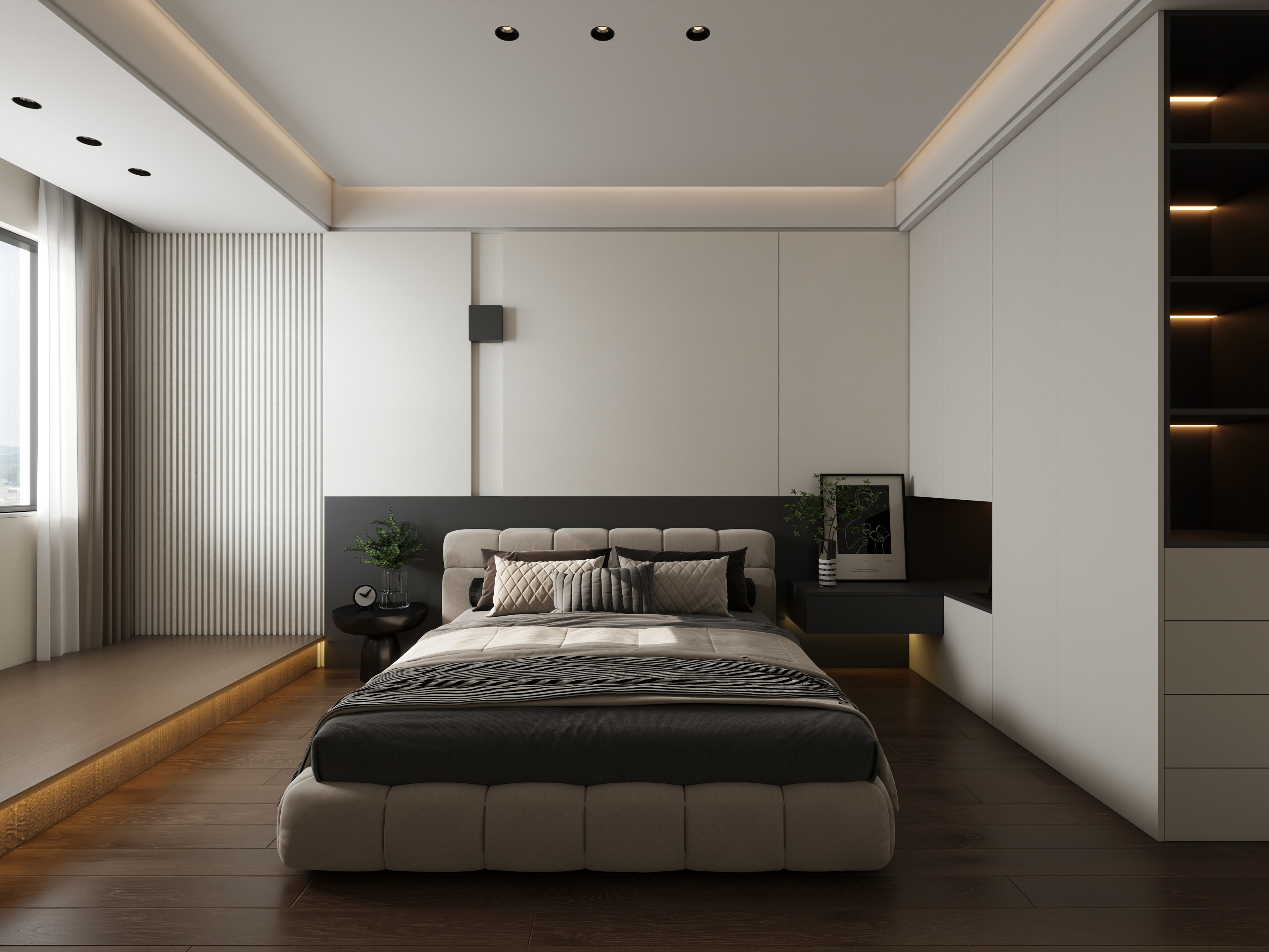 设计师Baymax-奶油复古风装修效果图