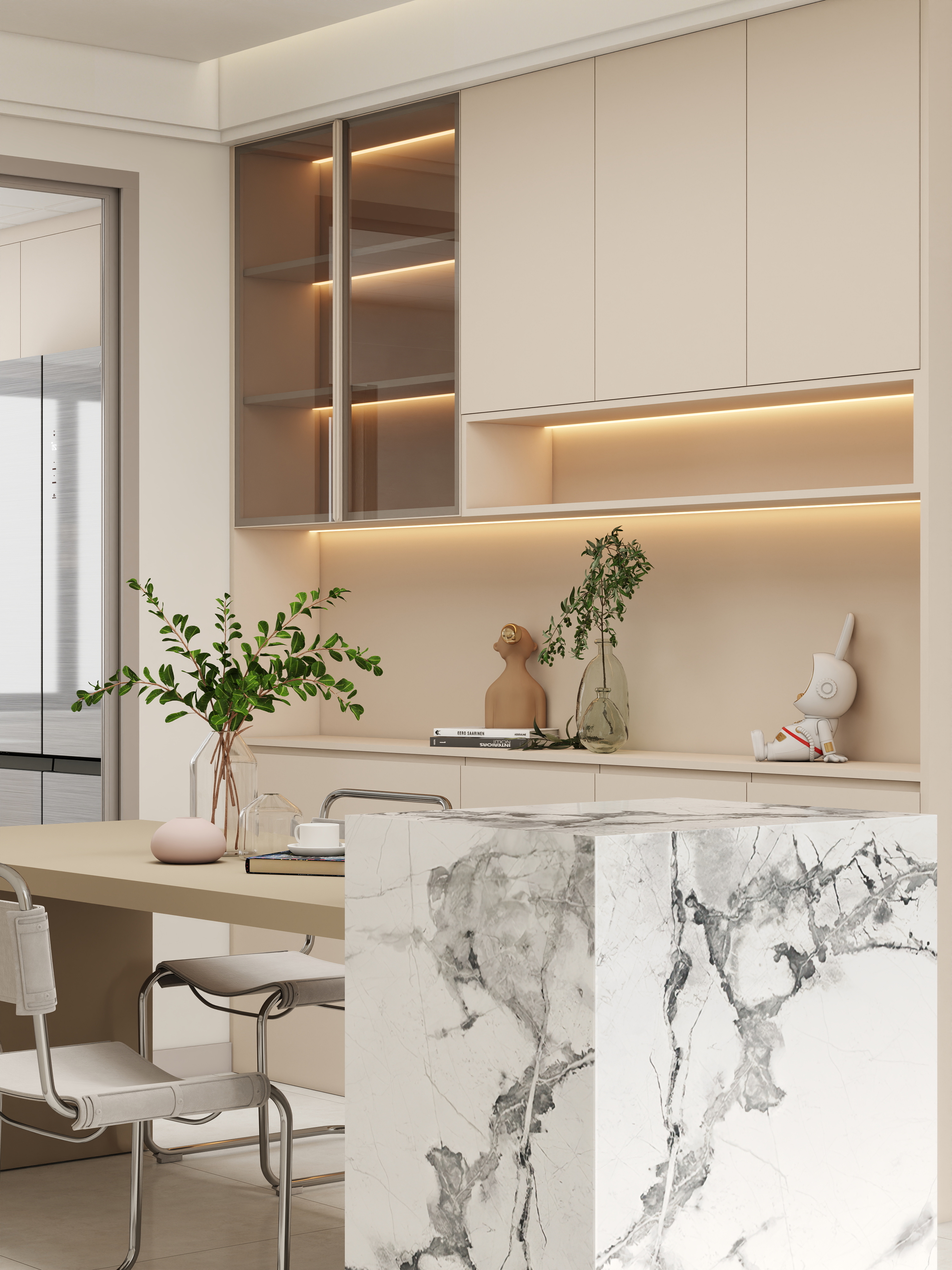 壹诺设计工作室-105㎡3室-现代简约装修效果图