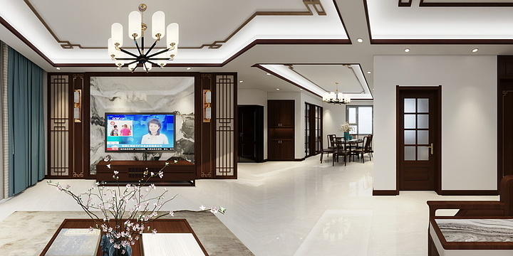 茶色添香Billzhang-喜悦名府-装修设计方案