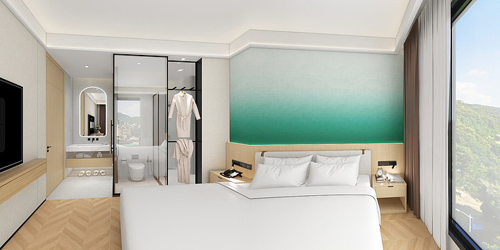 符工Designer-马岭罗总民宿二层效果-1号房-装修设计方案