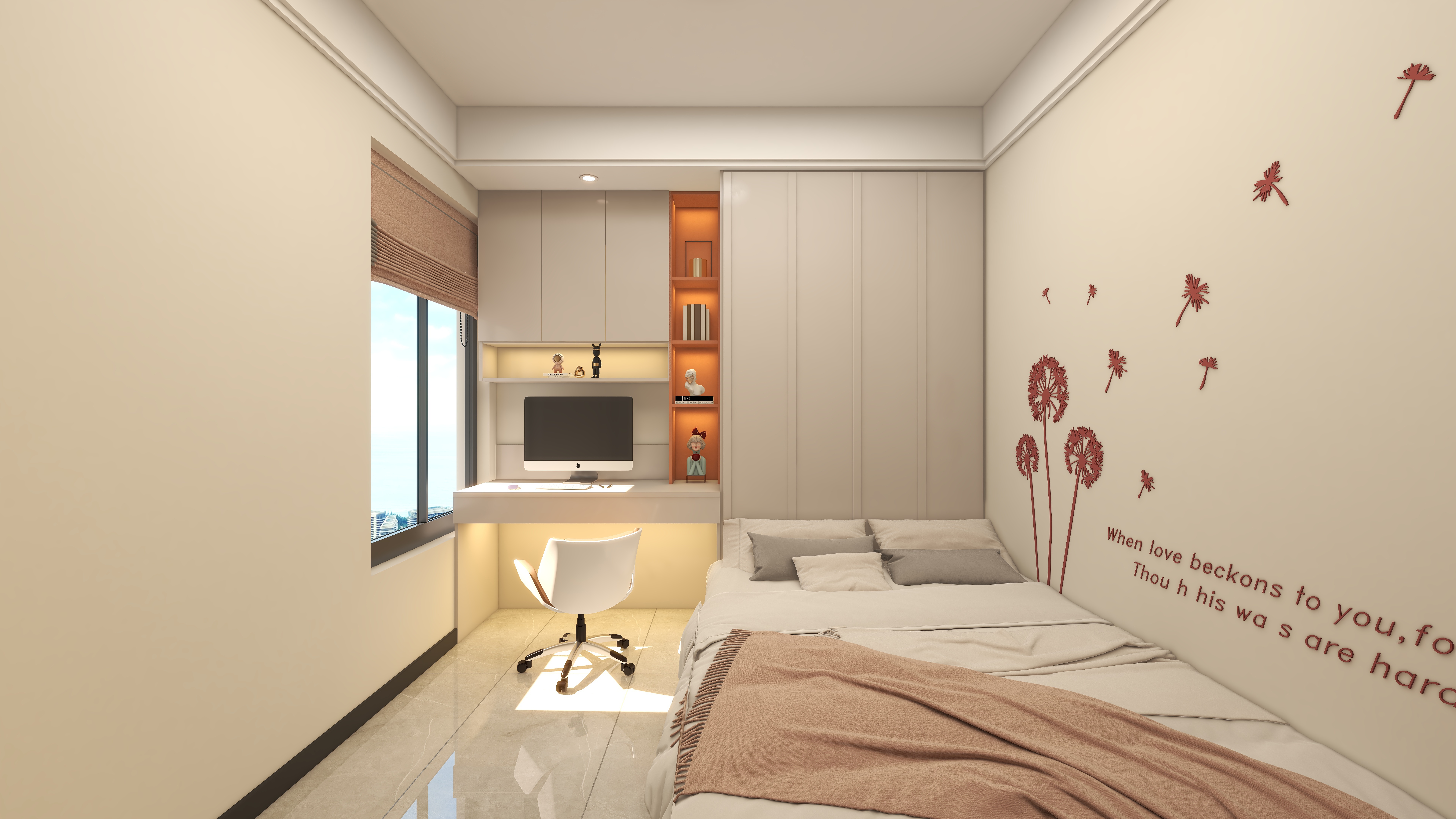 胡纹嘉-嘉丰国际城78㎡2室一层儿童房装修效果图第5张