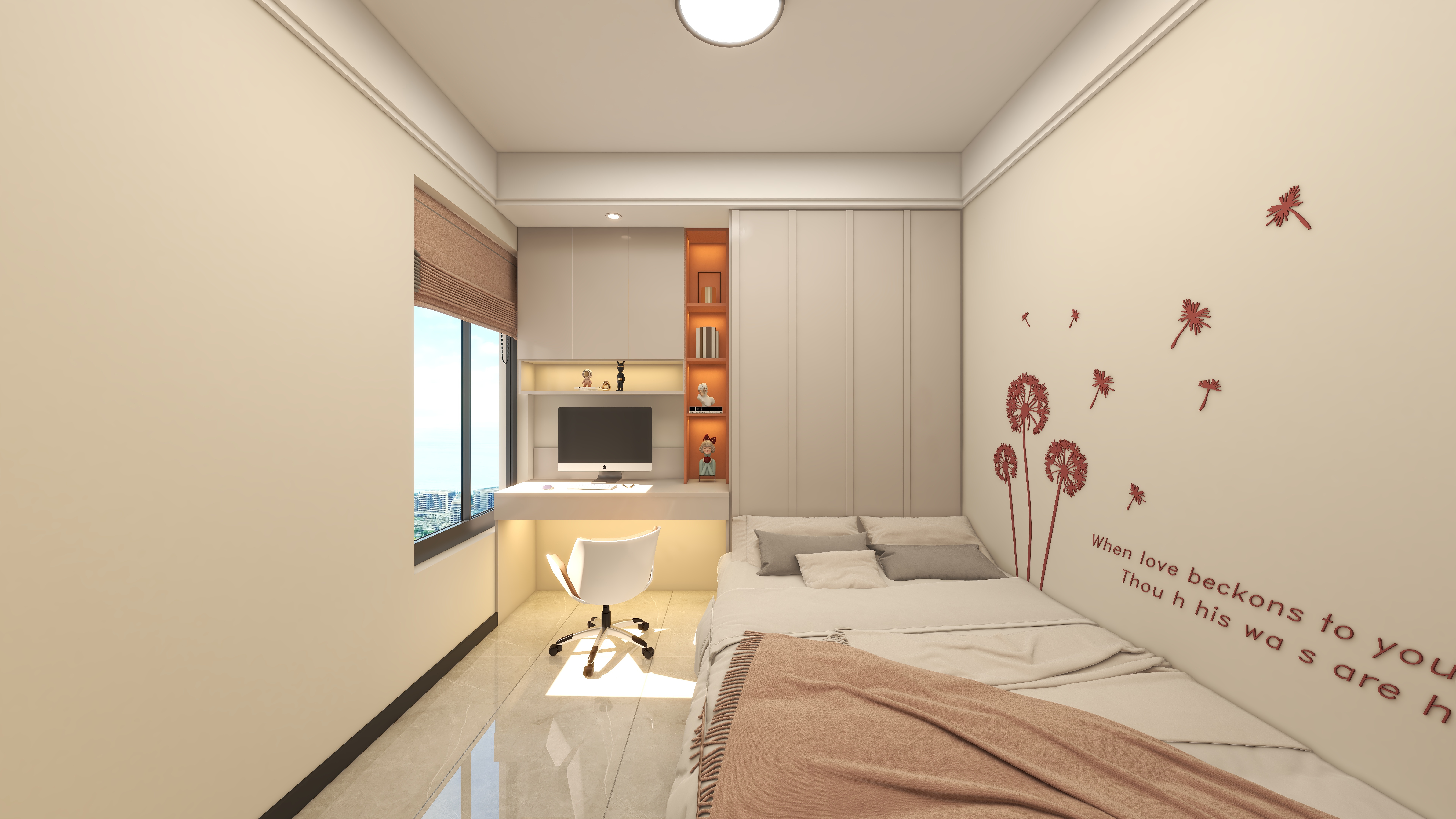 胡纹嘉-嘉丰国际城78㎡2室一层儿童房装修效果图第4张