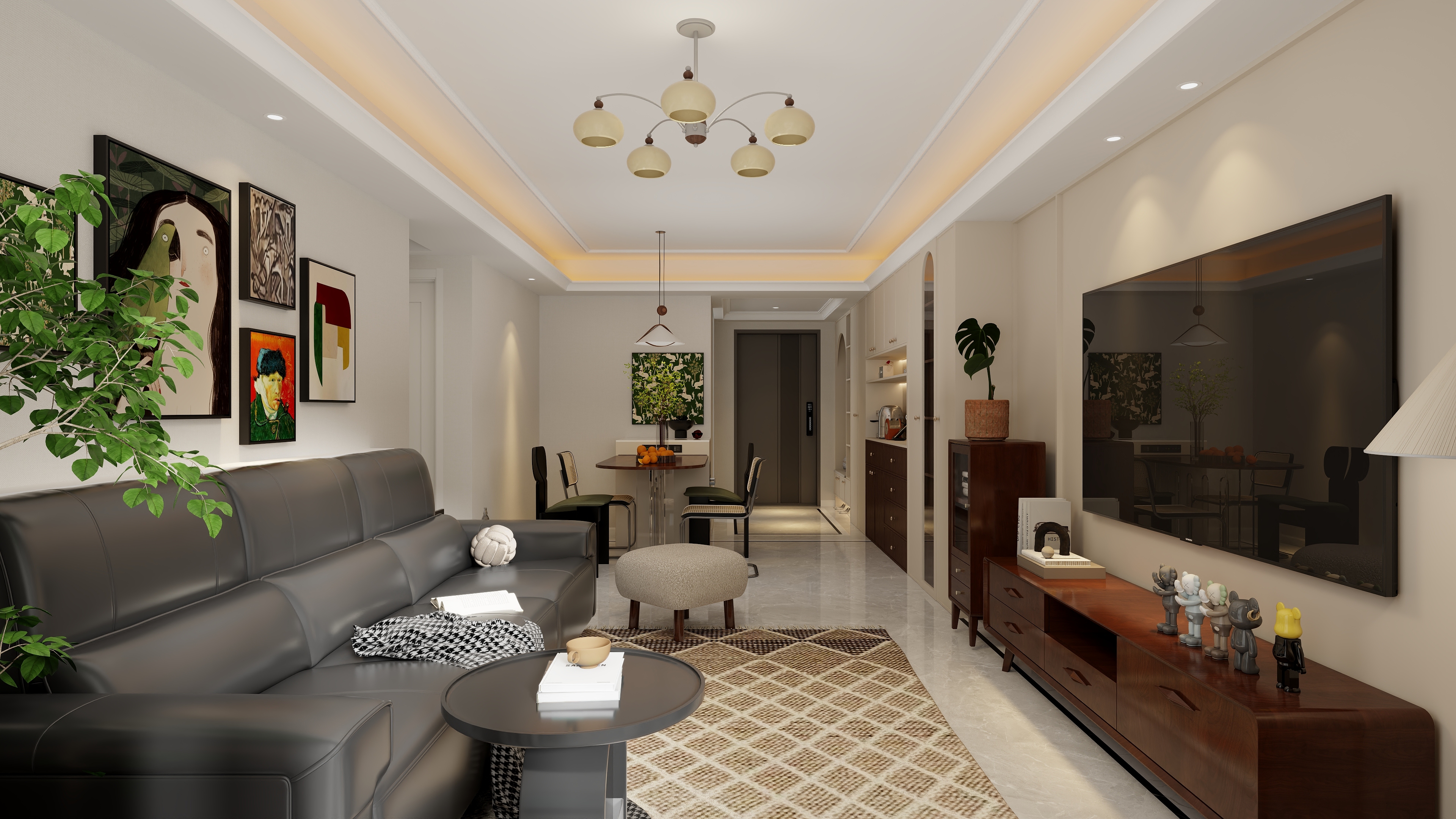 朱晨希-【中古】杭州宁望府全屋设计案例-装修设计方案