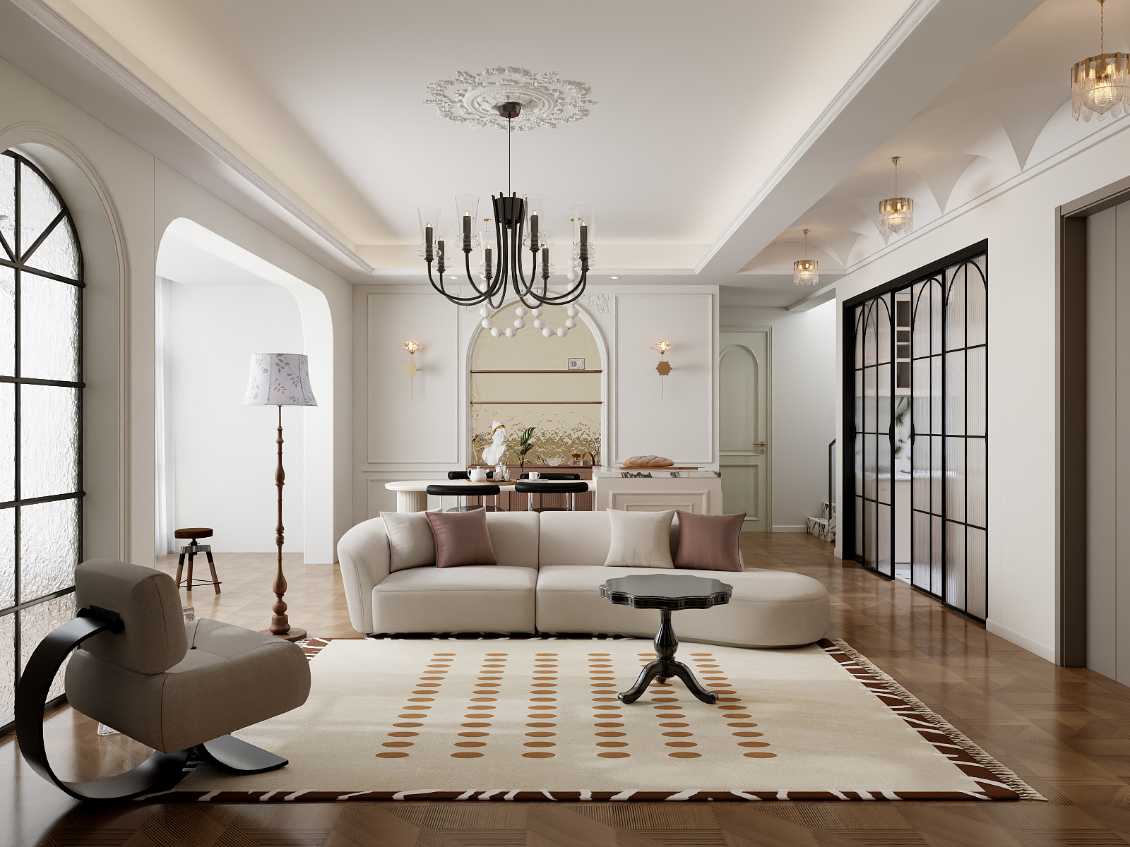 记得咬嘴唇-法式 奶油复古 140-装修设计方案