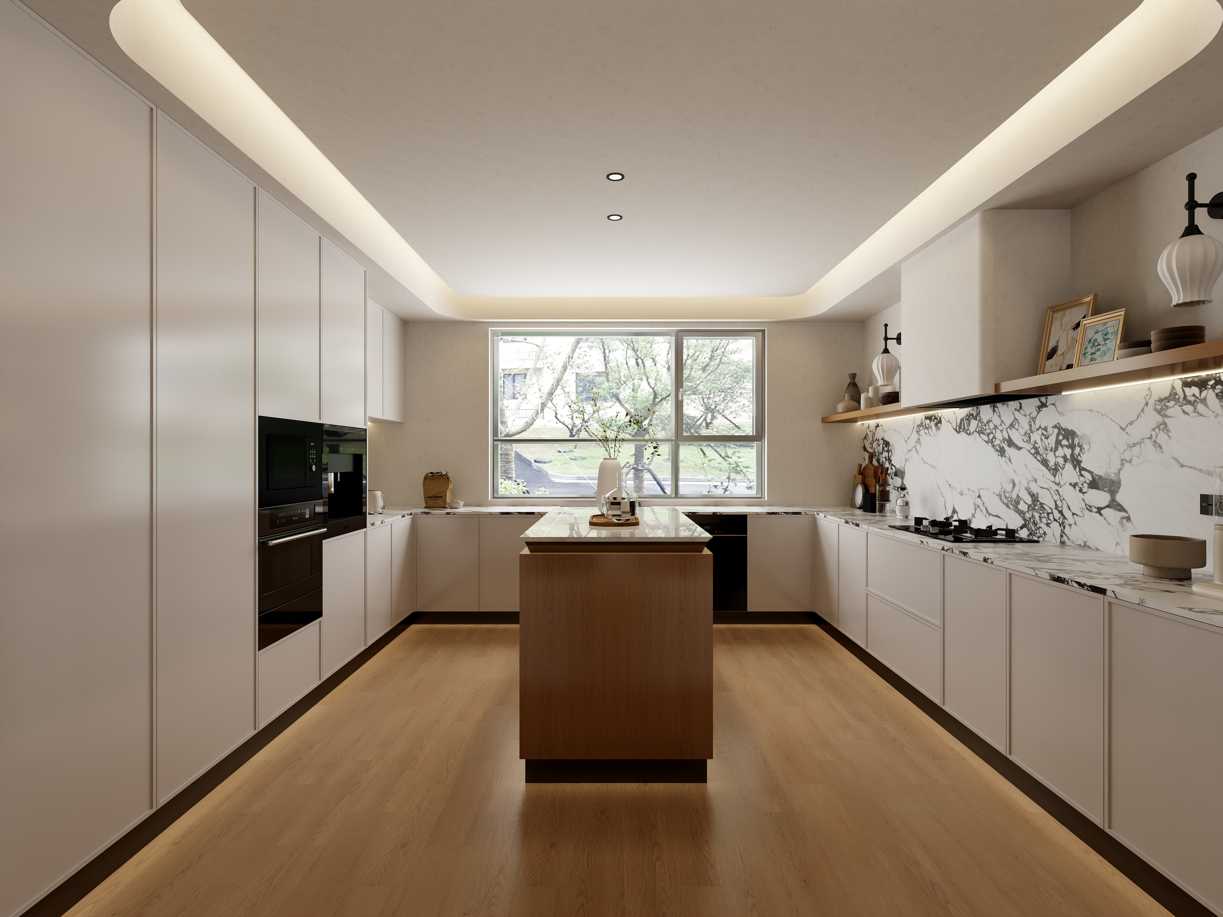 孙有权-『夭桃秾李』172平丨混搭田园挑空别墅装修效果图