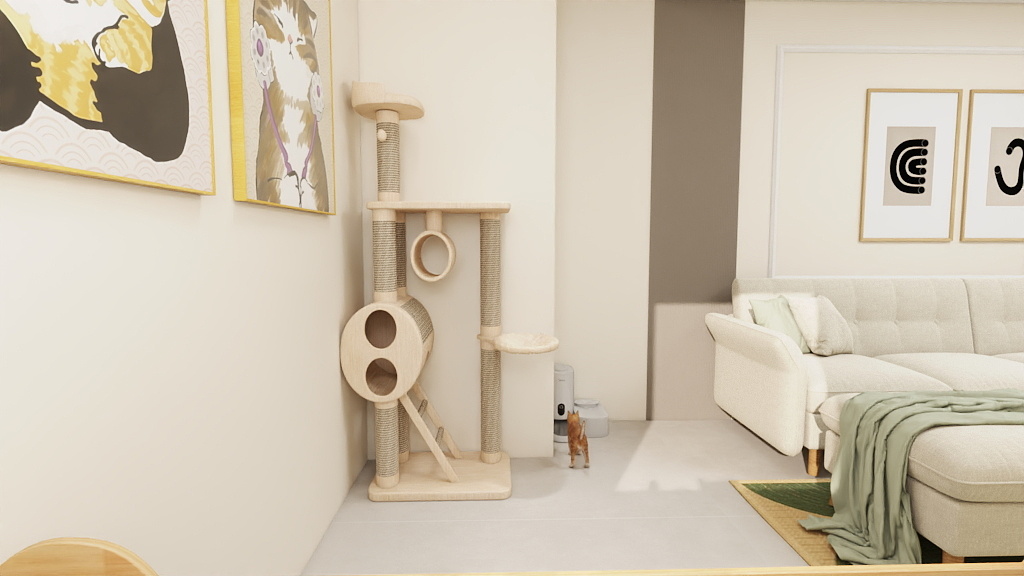 半琉璃-北欧奶油风-装修设计方案