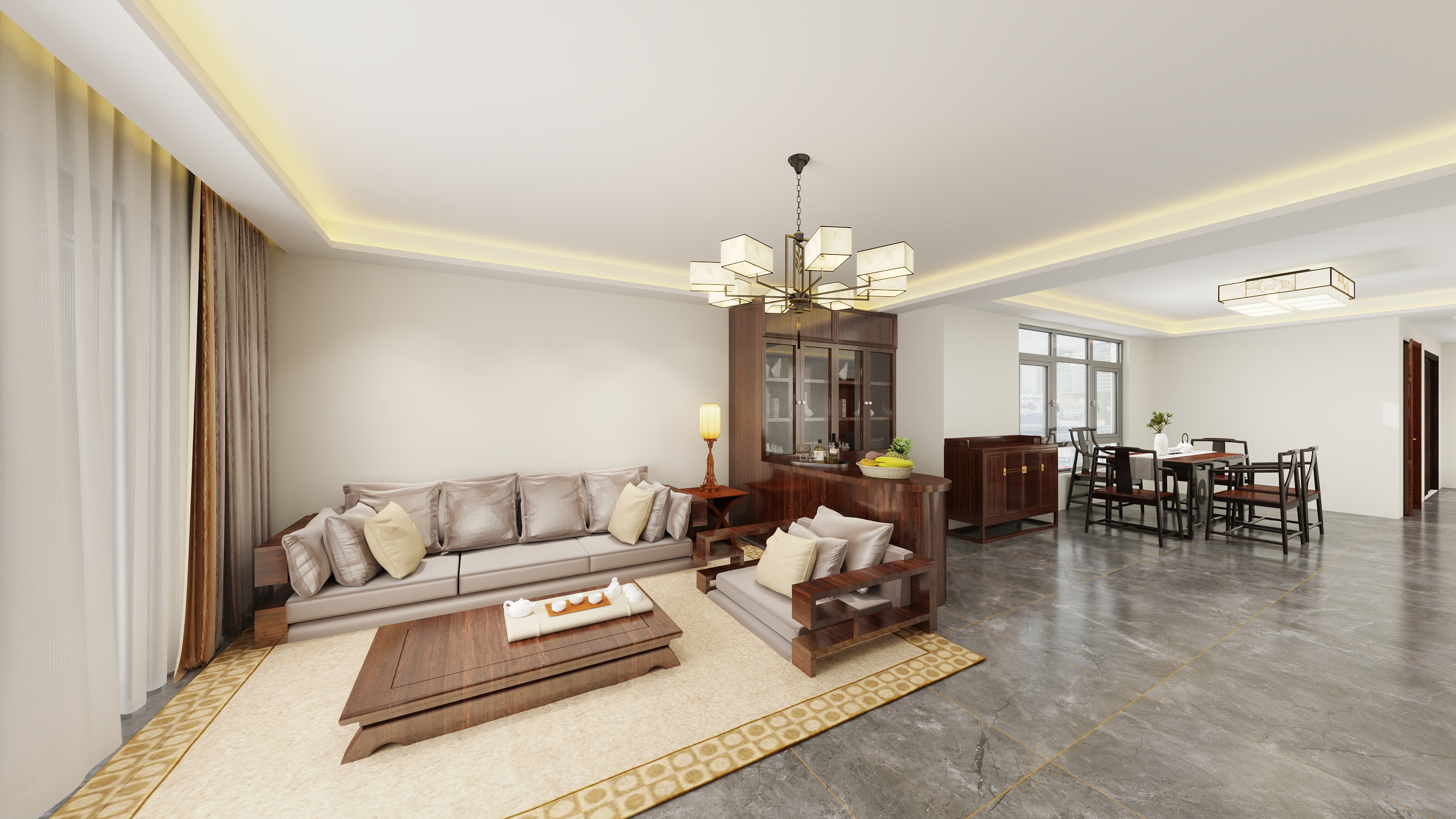 chen心陈yi-水晶湖郡93㎡装修效果图