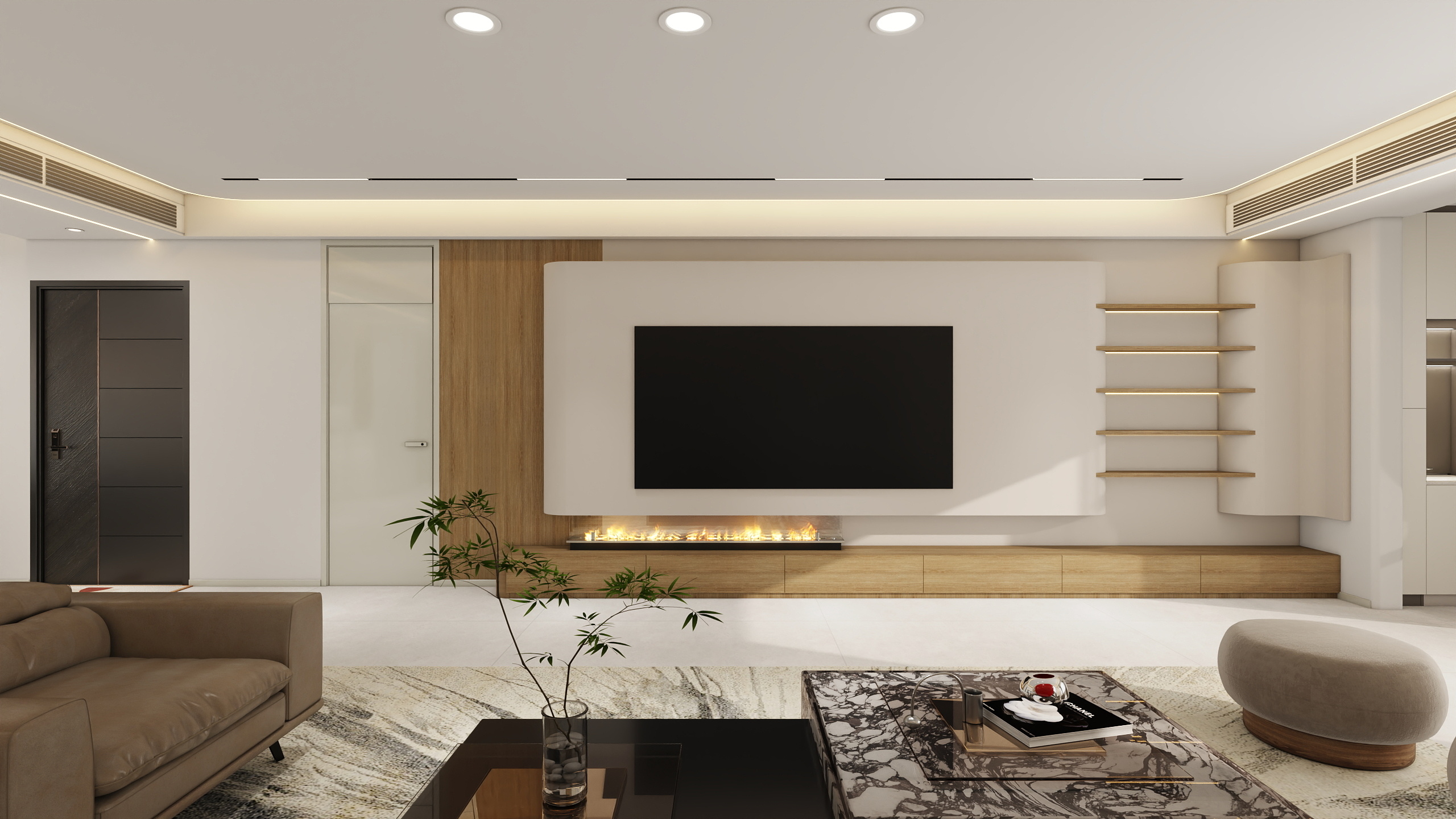 优筑设计-DLP-优筑设计-现代大平层-极简与繁琐-装修设计方案