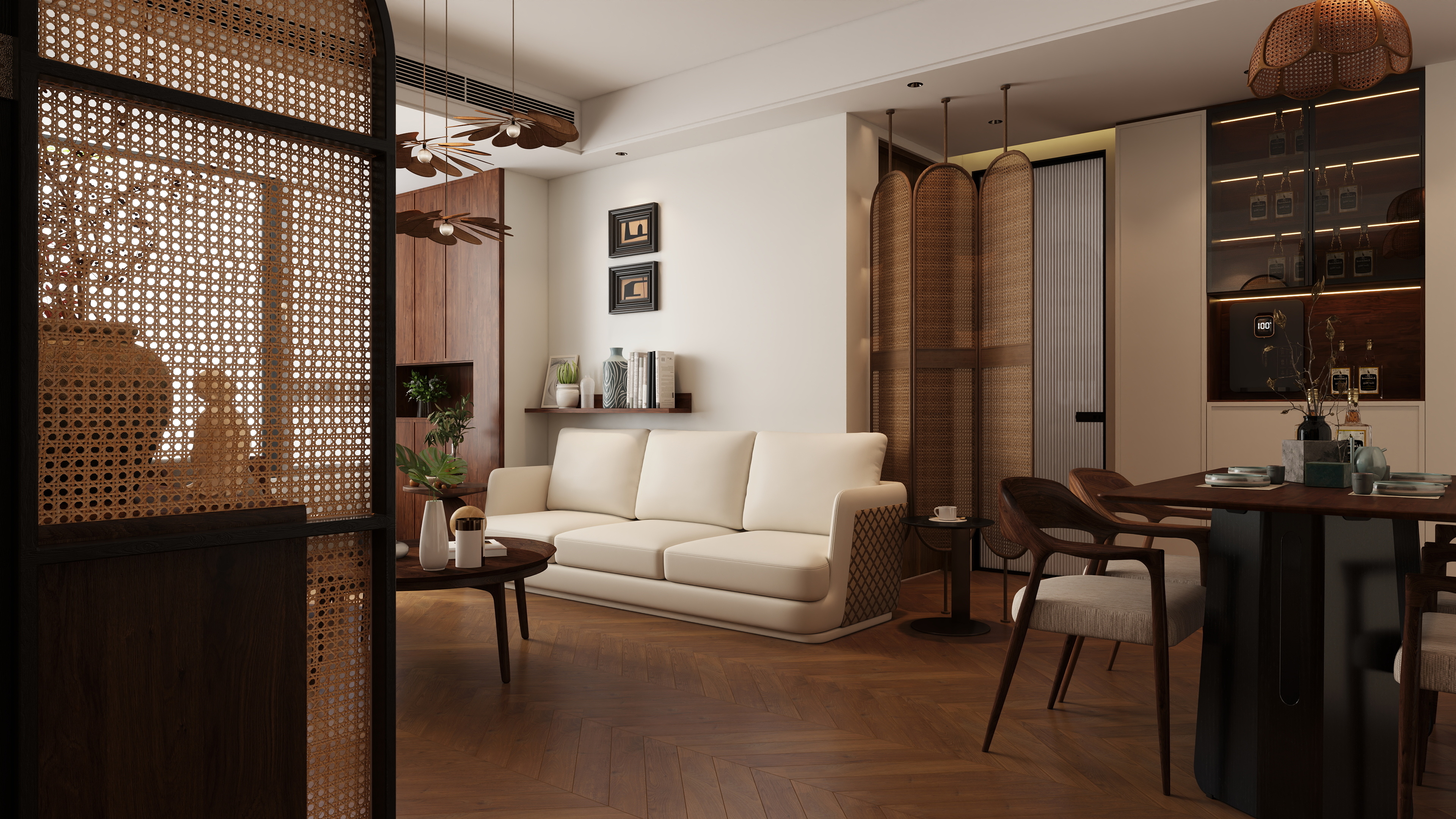 青石空间-恒大林溪郡现代胡桃三居私宅-装修设计方案