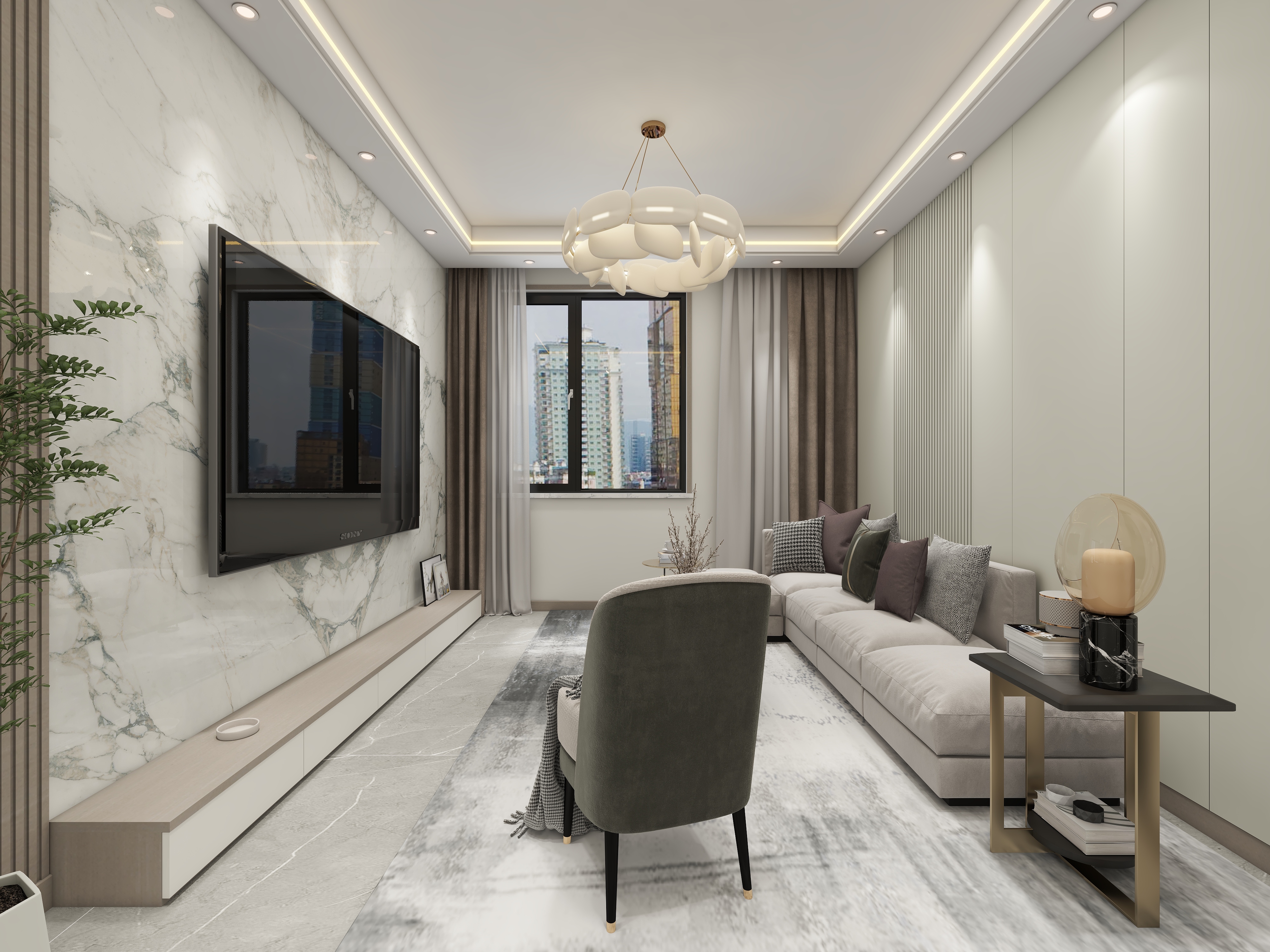 环宇0315-御水康城54㎡1室-装修设计方案