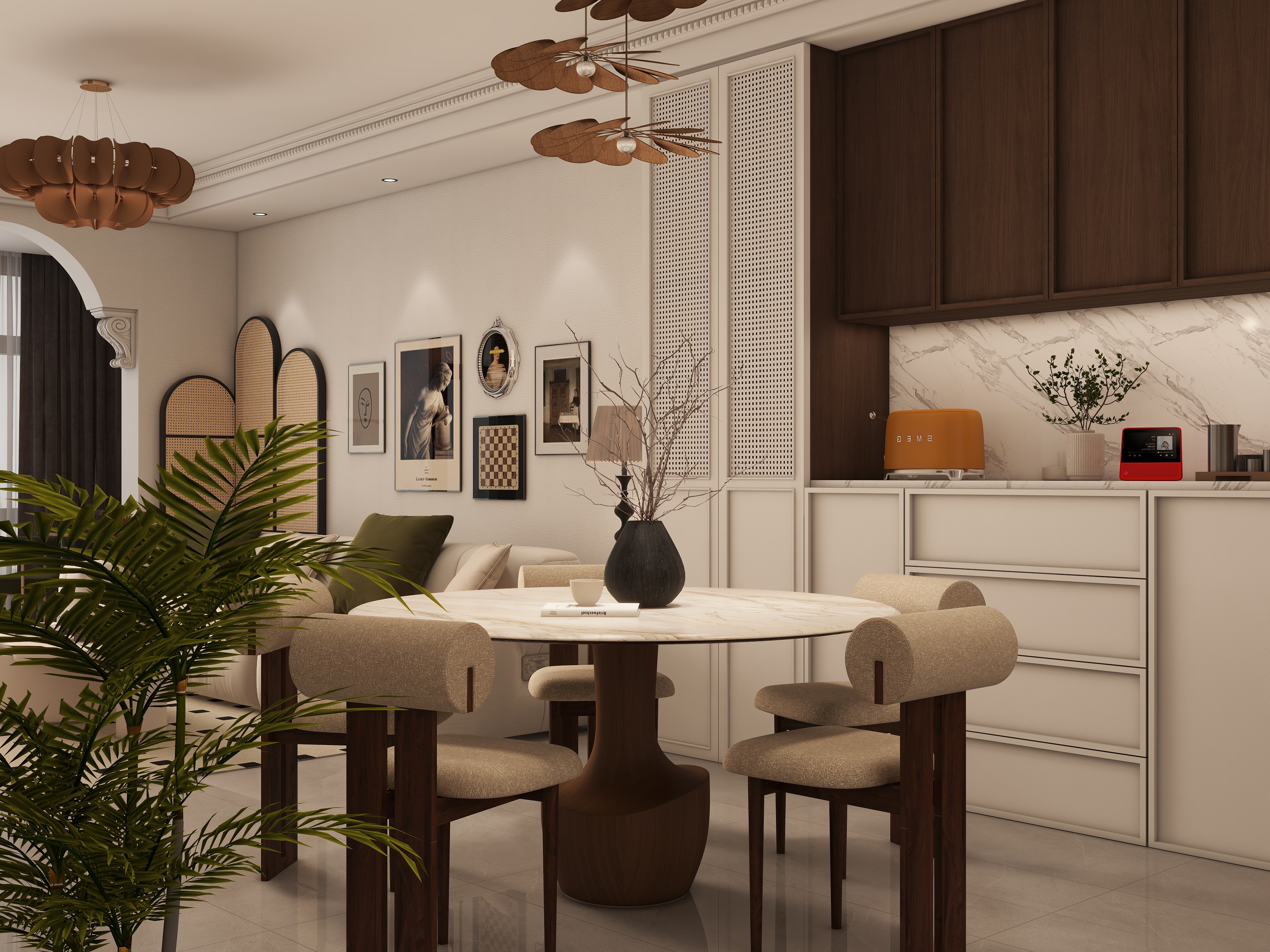 乐意---李-中古风-装修设计方案