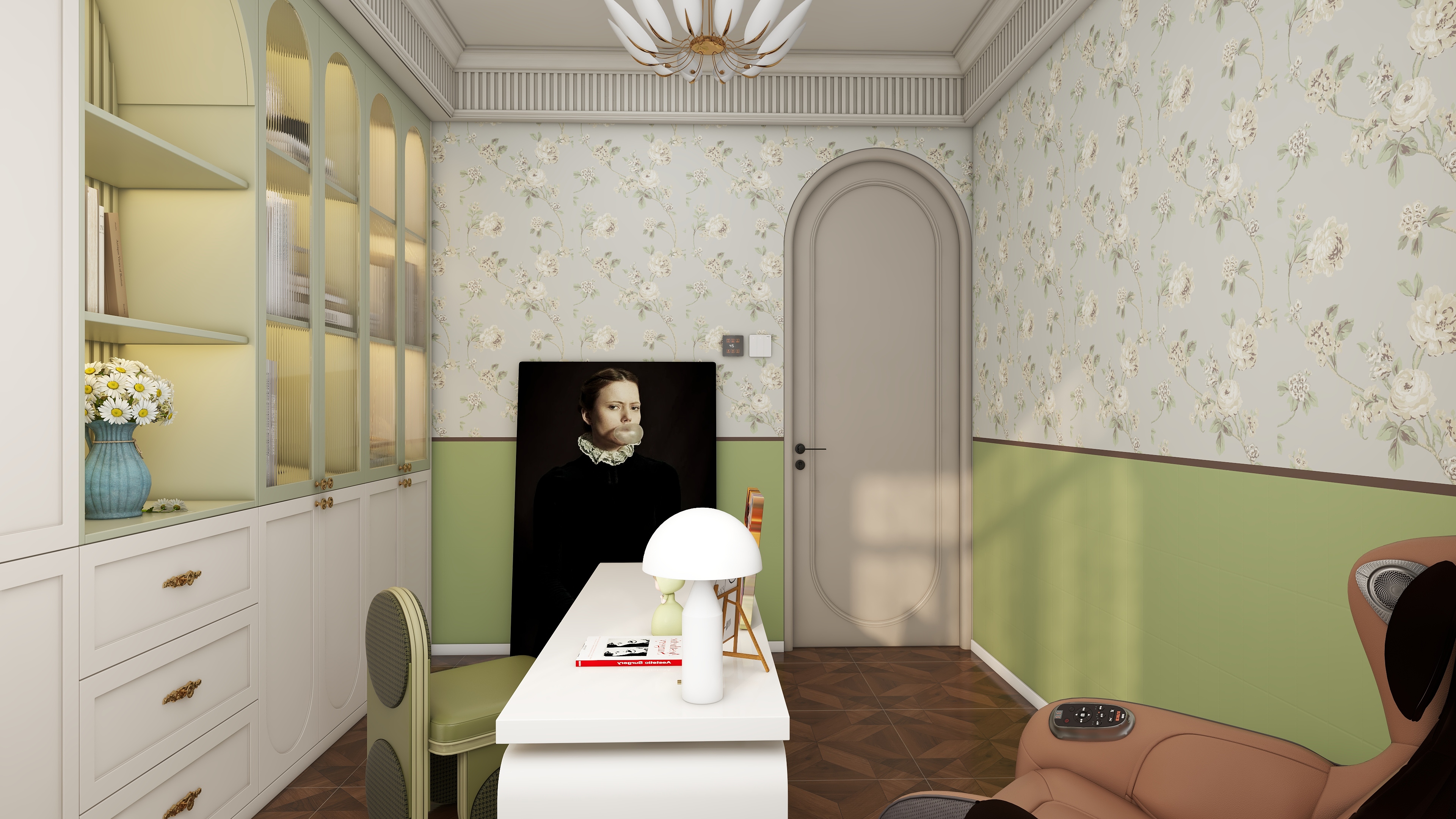 此效果图简单参考-天山牧歌128㎡4室装修效果图