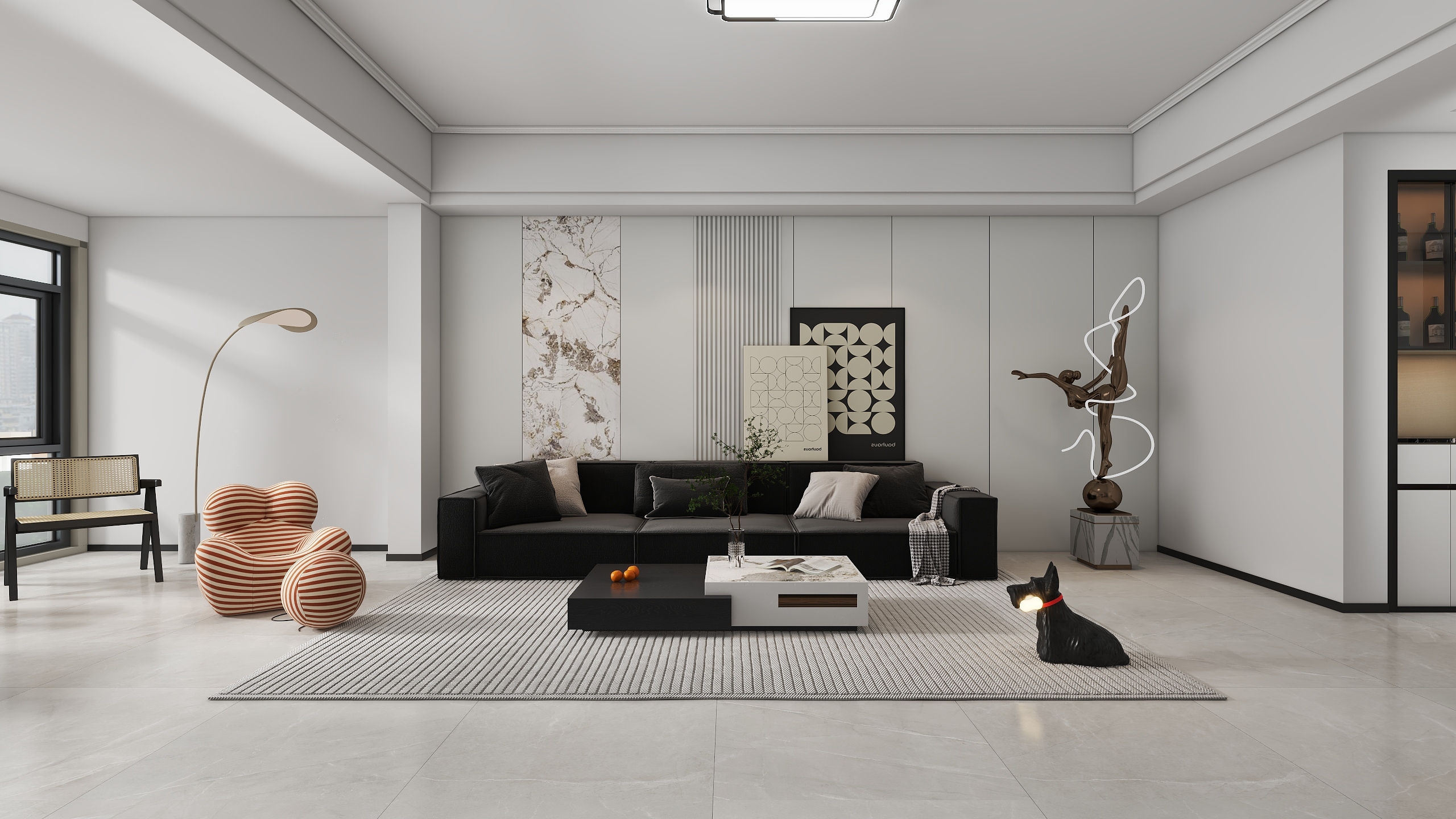 全屋定制设计321-171㎡5室装修效果图