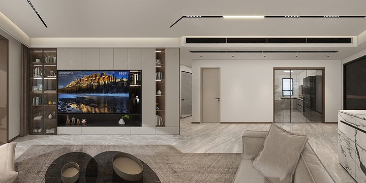 屠婷婷-四季印象澜庭 8-804效果图现代-装修设计方案