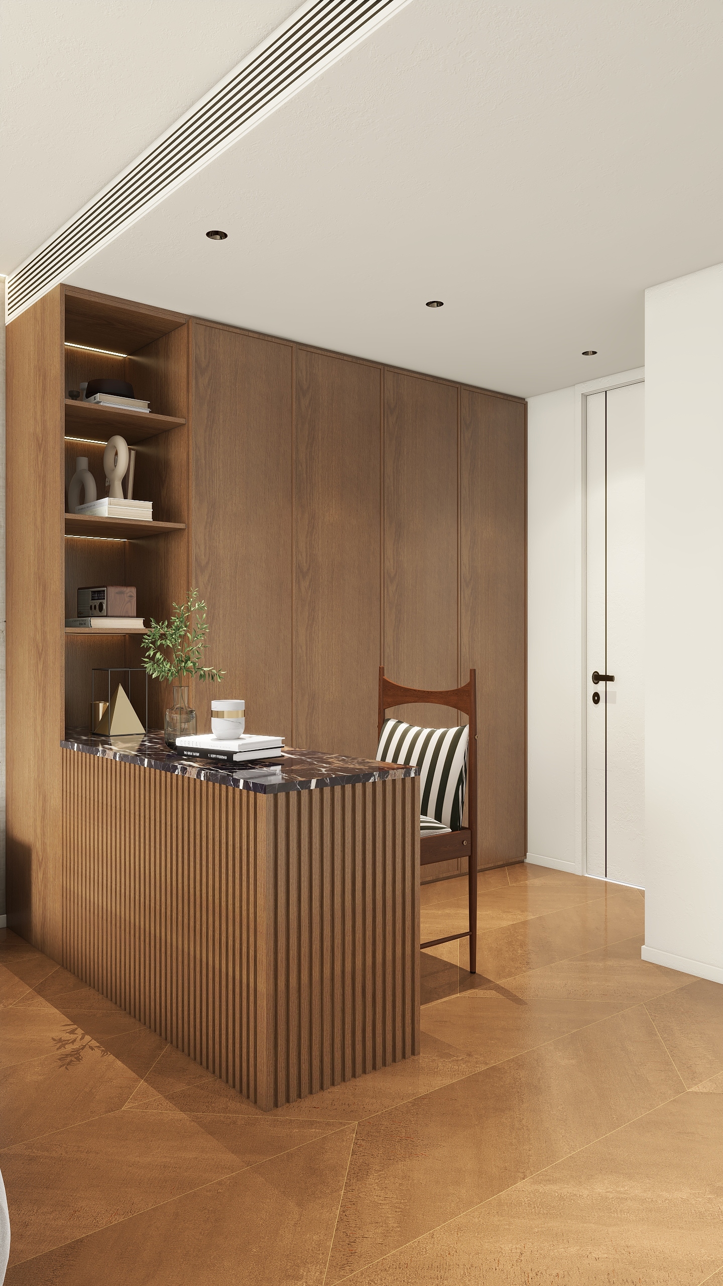 初作全案设计-西建天茂国宾府192㎡5室装修效果图