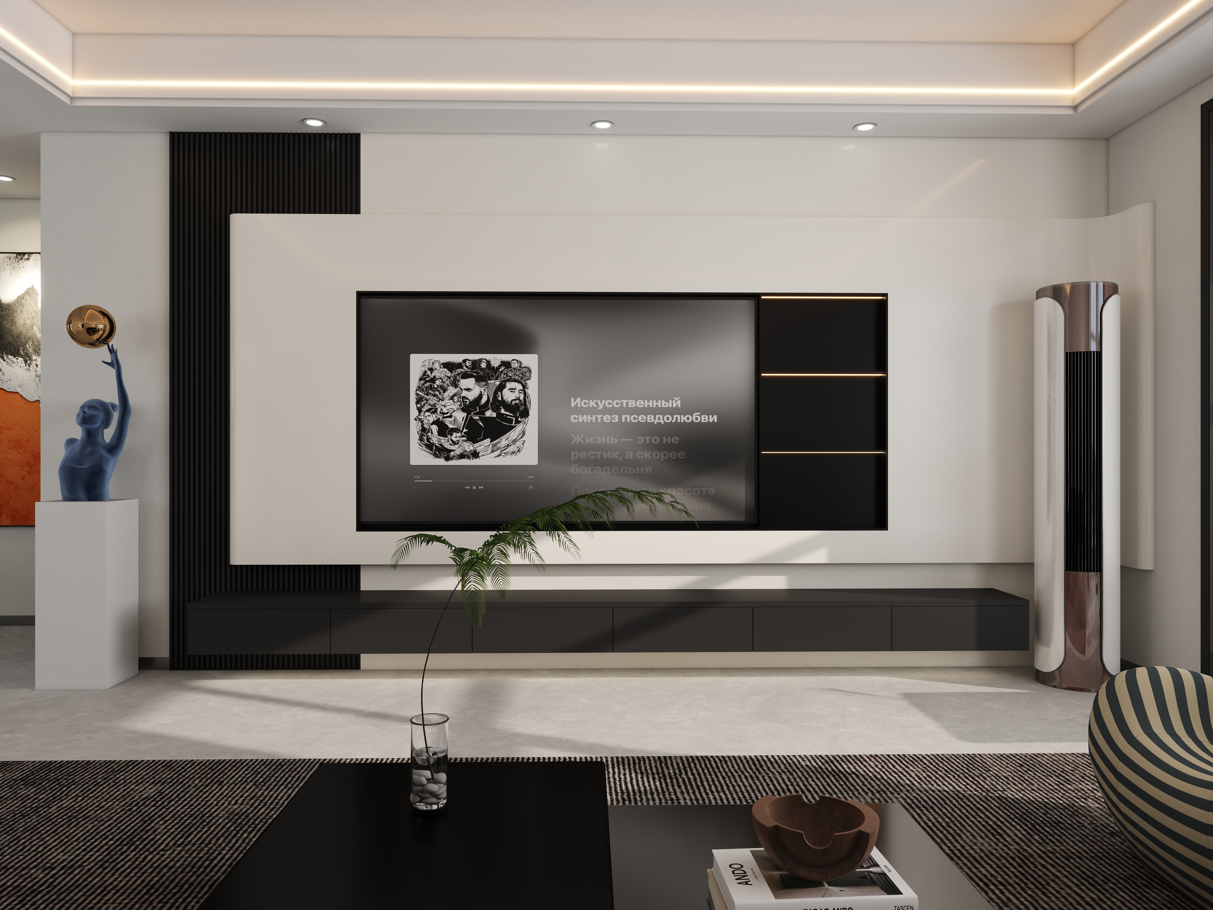 美家装饰空间设计-彩虹铭城 现代简约-装修设计方案