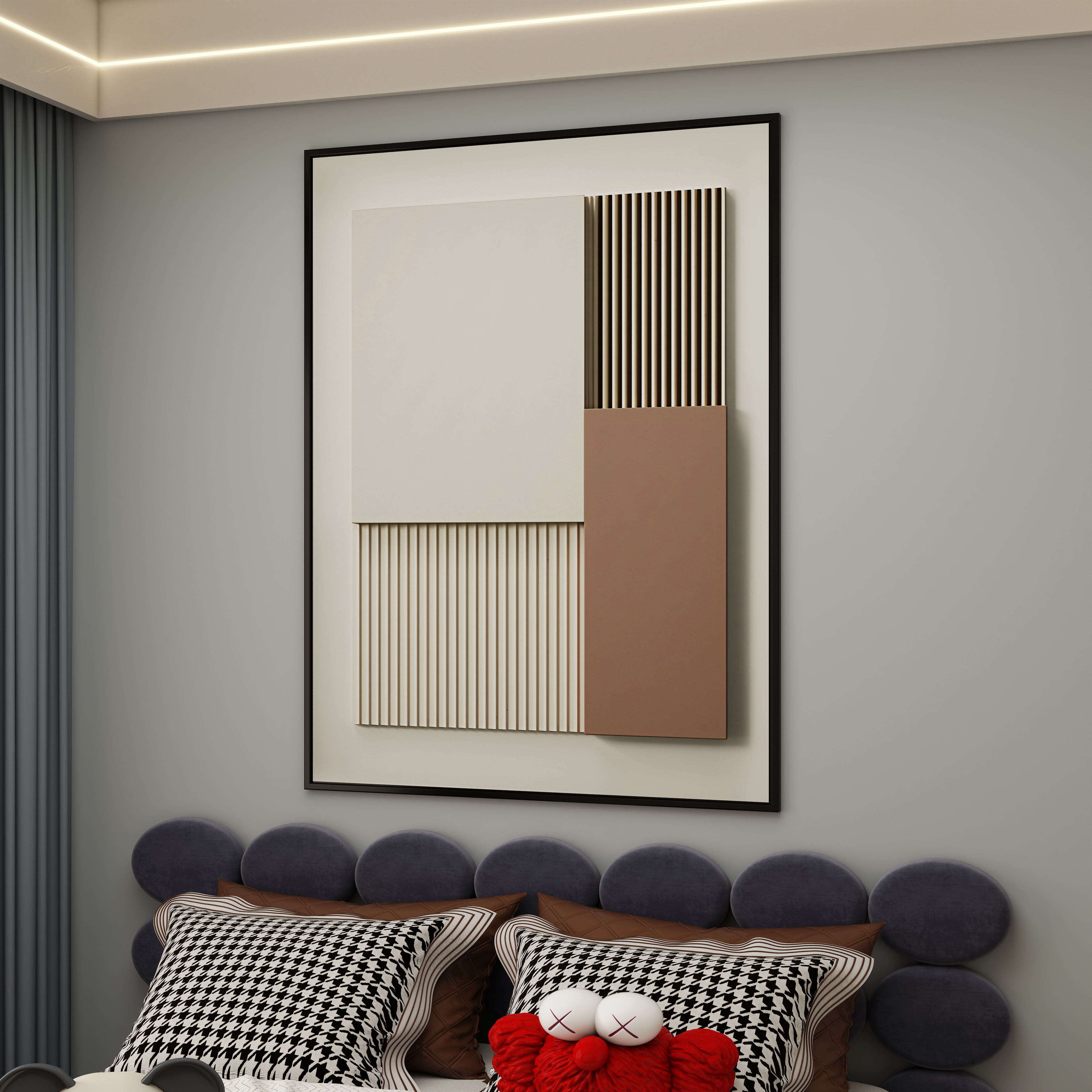 壹诺设计工作室-105㎡3室-现代简约装修效果图