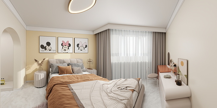 阿克装饰装潢设计工作室-布尔津县金利壹号院16号楼4单元301室方案-装修设计方案