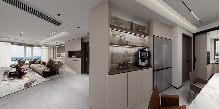 丰隆装饰-领秀城15-1-1201效果图-装修设计方案