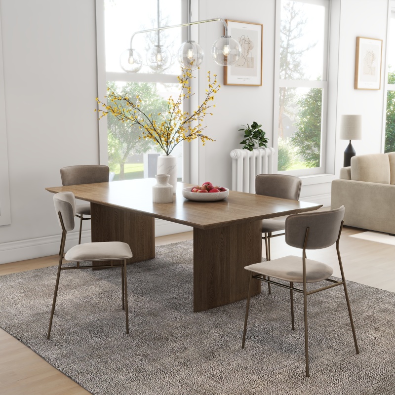 Modern Minimalist Kitchen Dining Room
