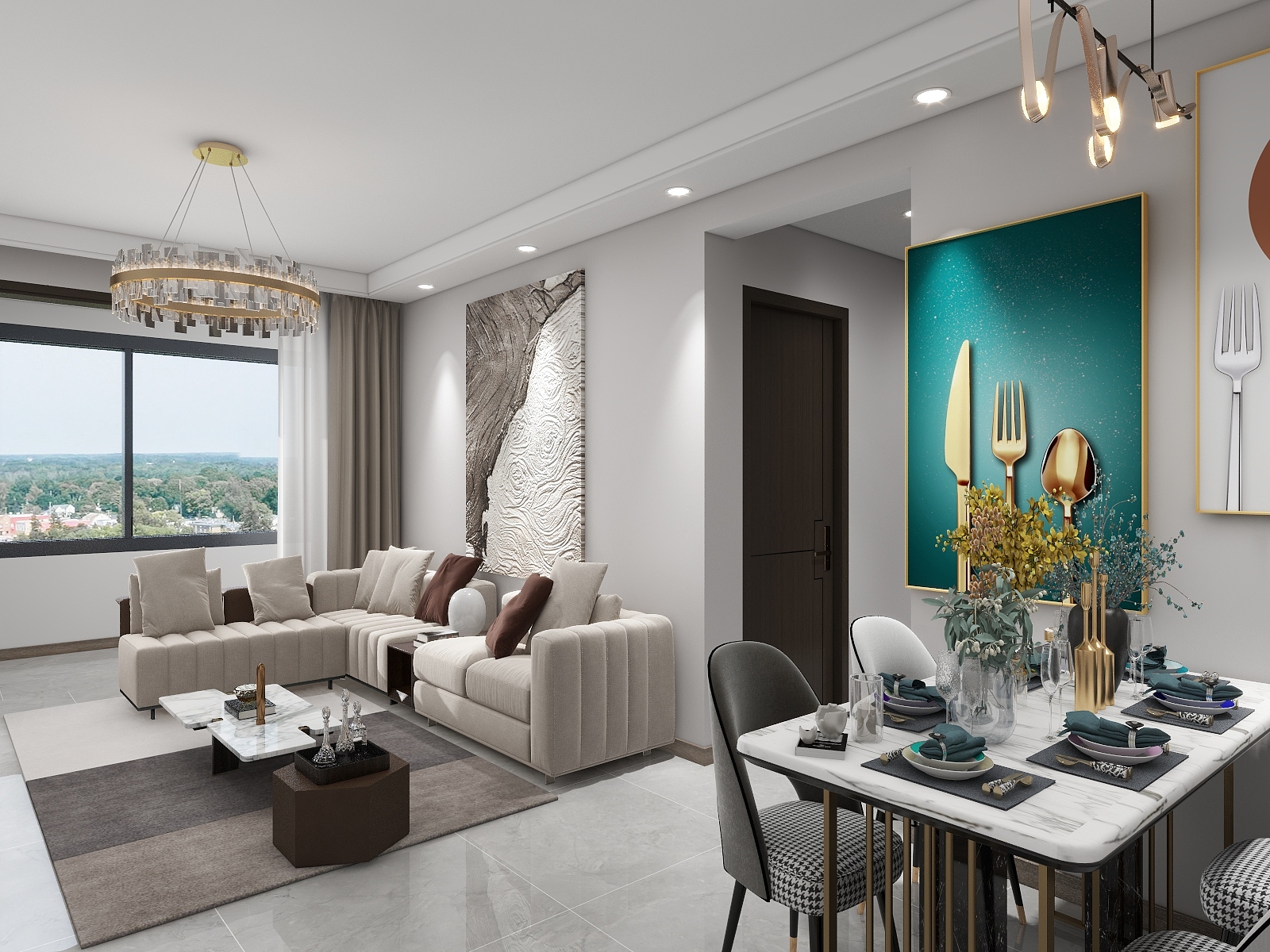 室内设计师木恩-中铁诺德蓝湾108平3室-装修设计方案