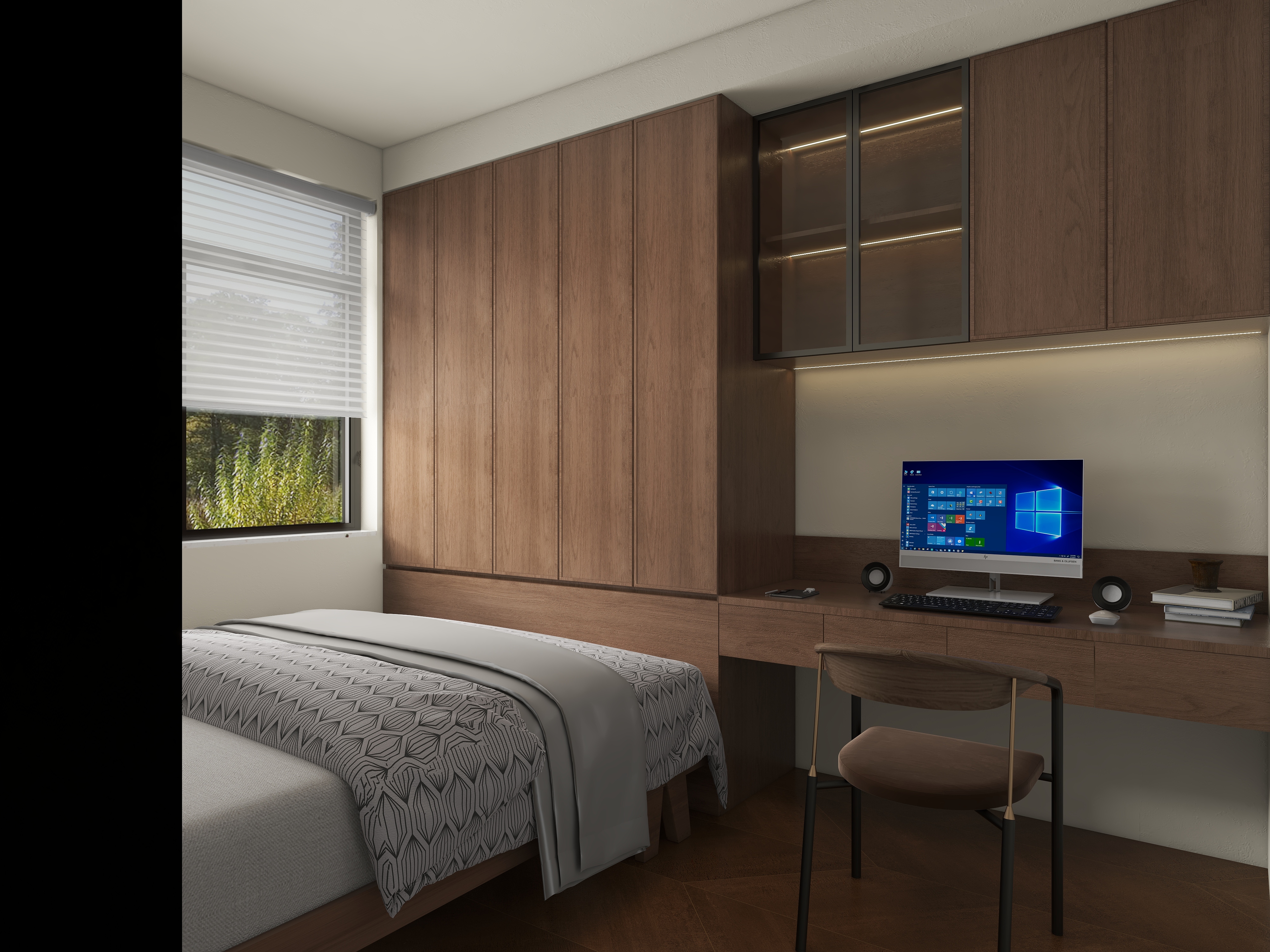 初作全案设计-西建天茂国宾府192㎡5室装修效果图